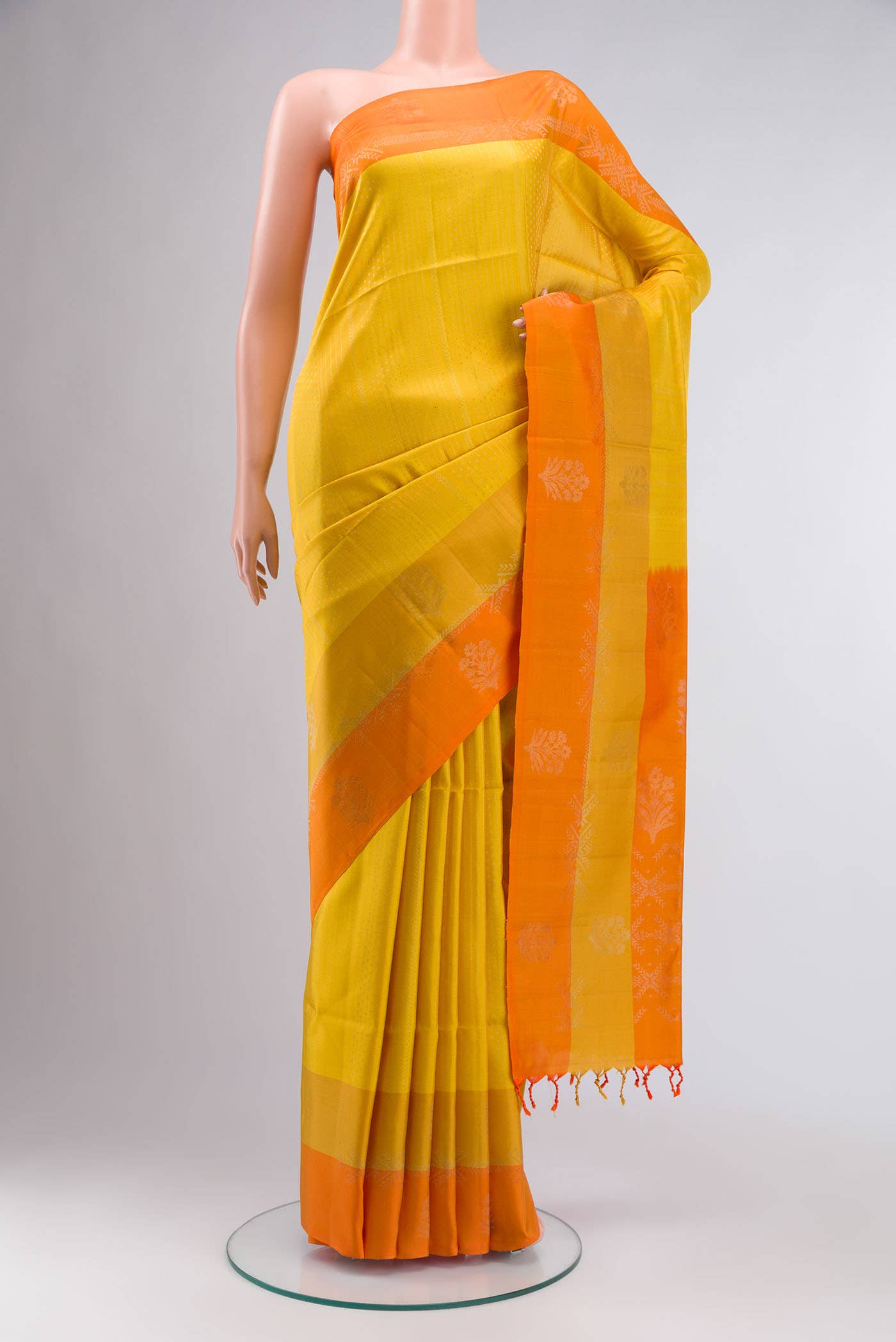 Yellow Soft Silk Saree