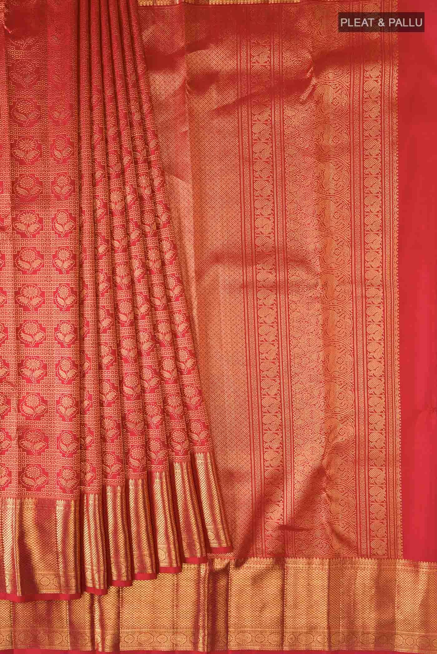 Red Kanchipuram Silk Saree