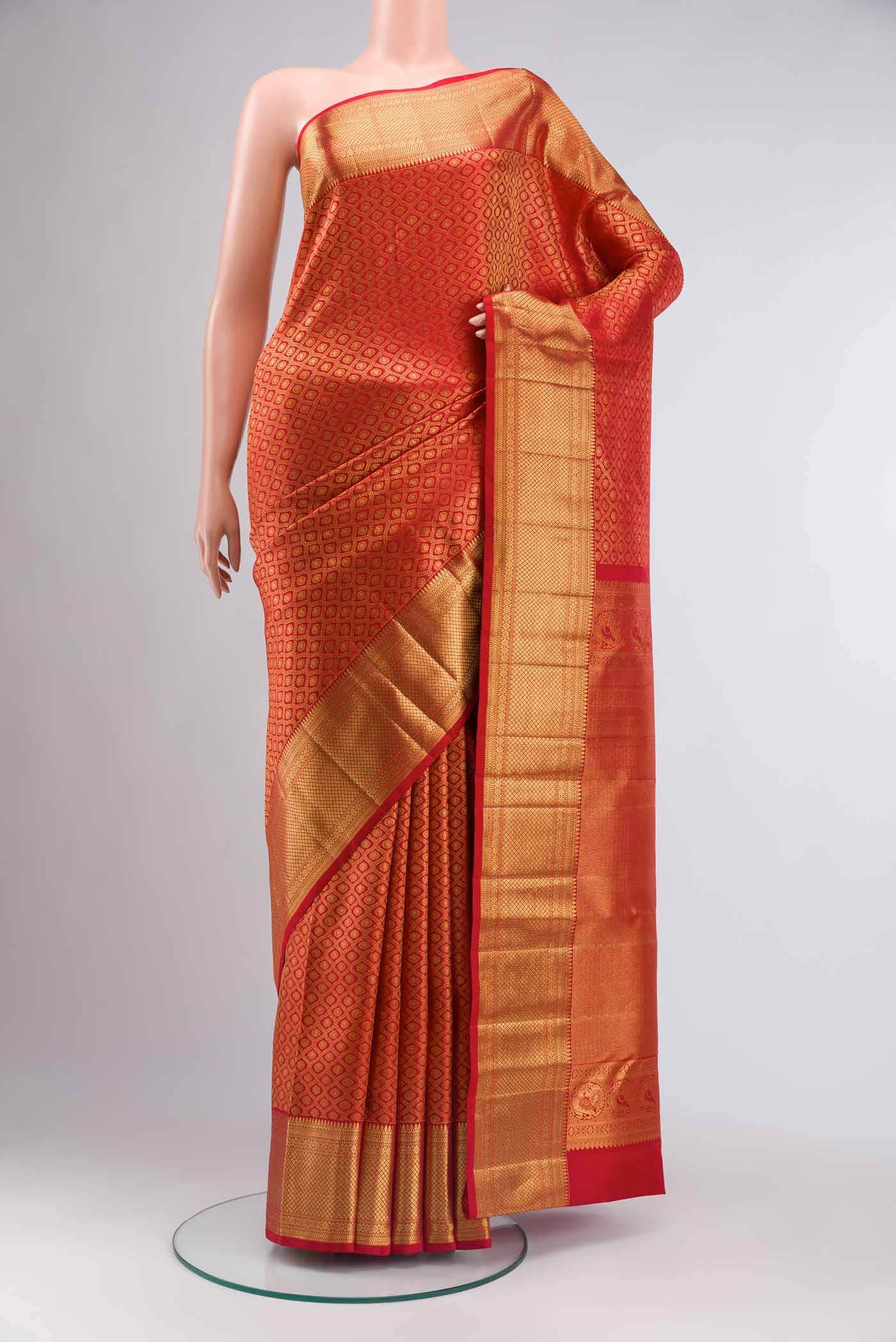 Red Kanchipuram Silk Saree