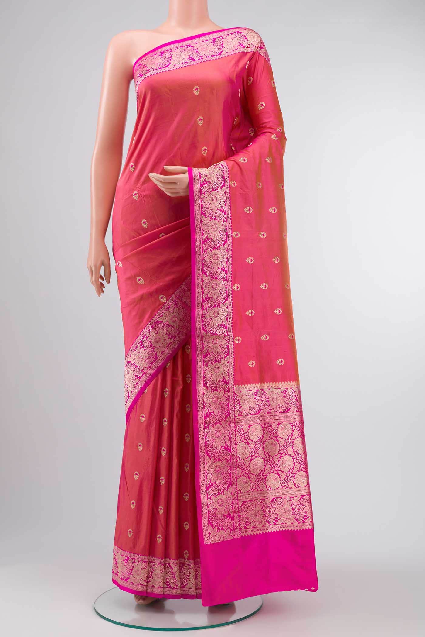 Multi Banarasi Katan Silk Saree