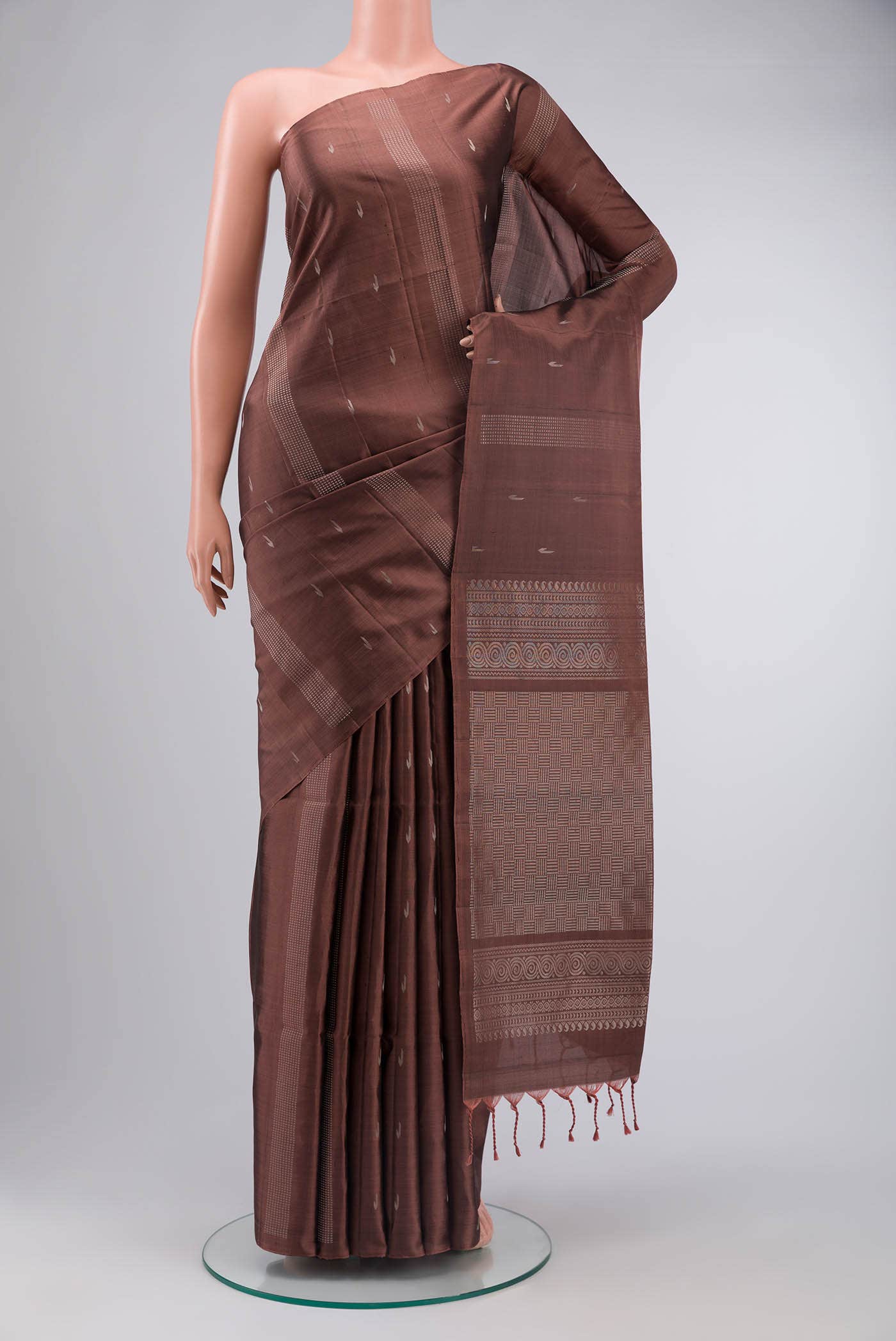 Brown Soft Silk Saree