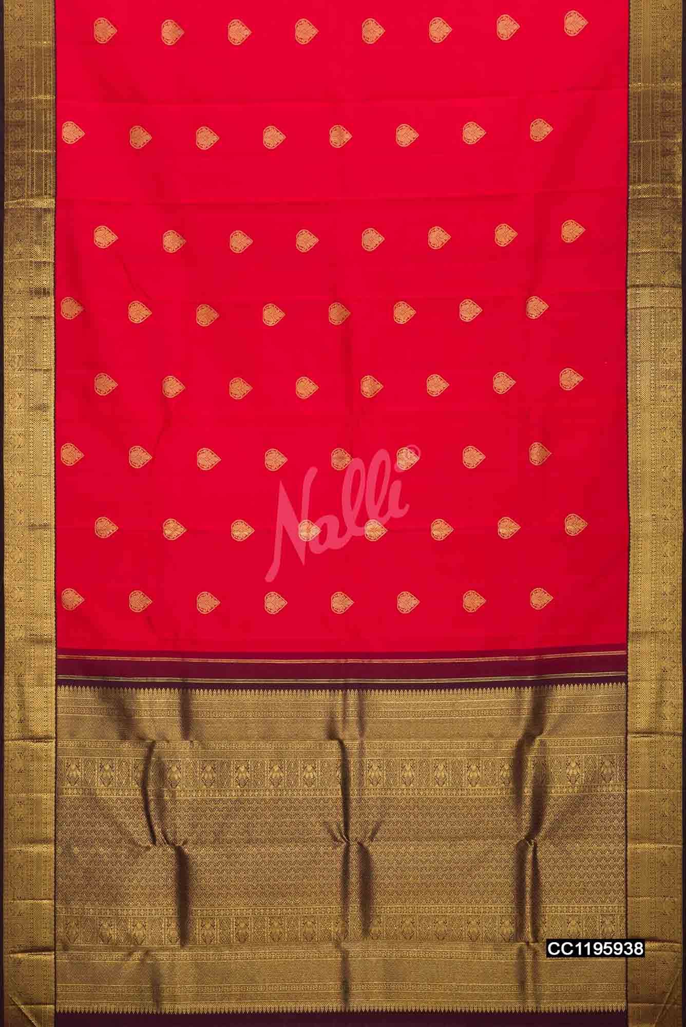 Red Kanchipuram Silk Saree
