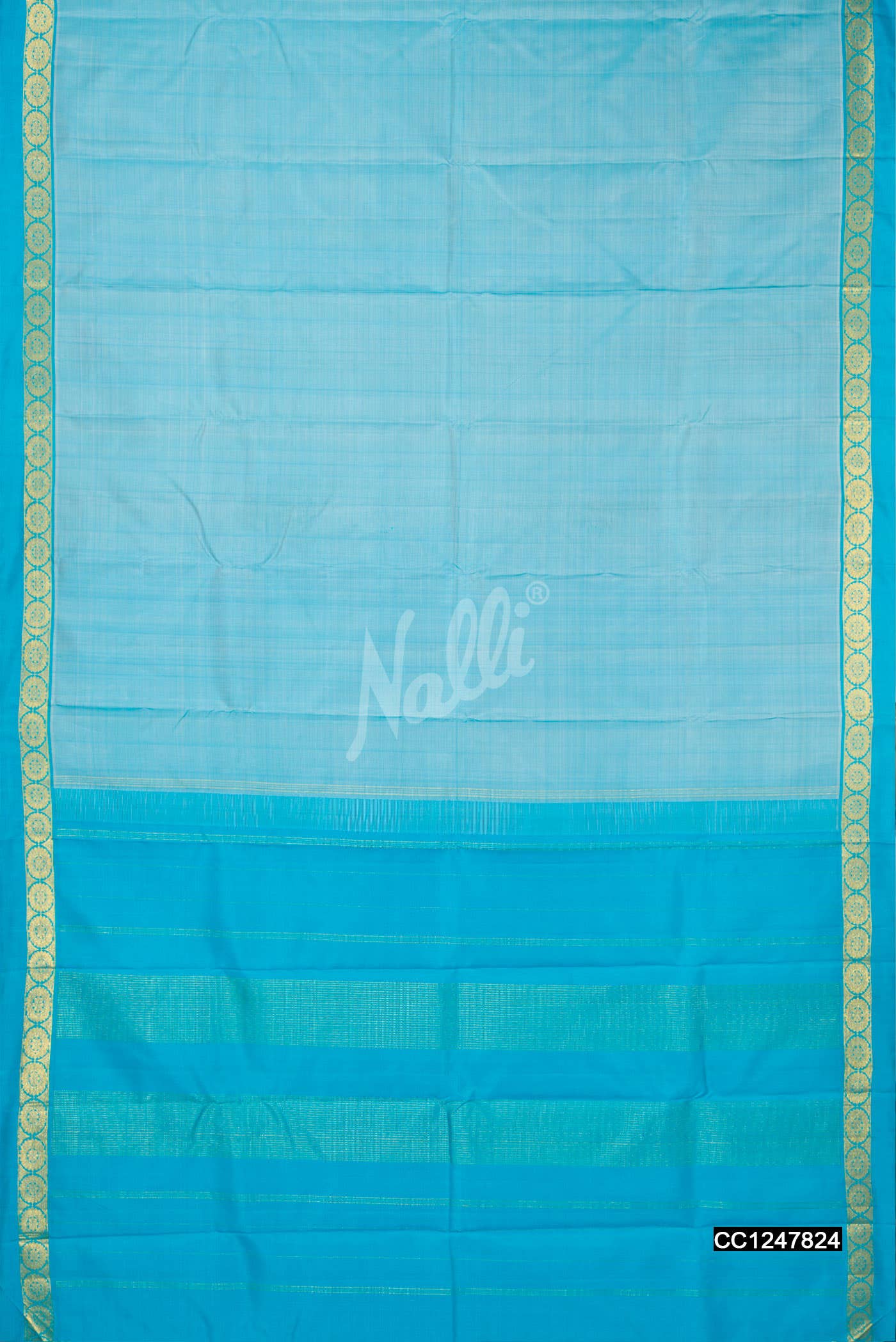 Blue Kanchipuram Silk Saree