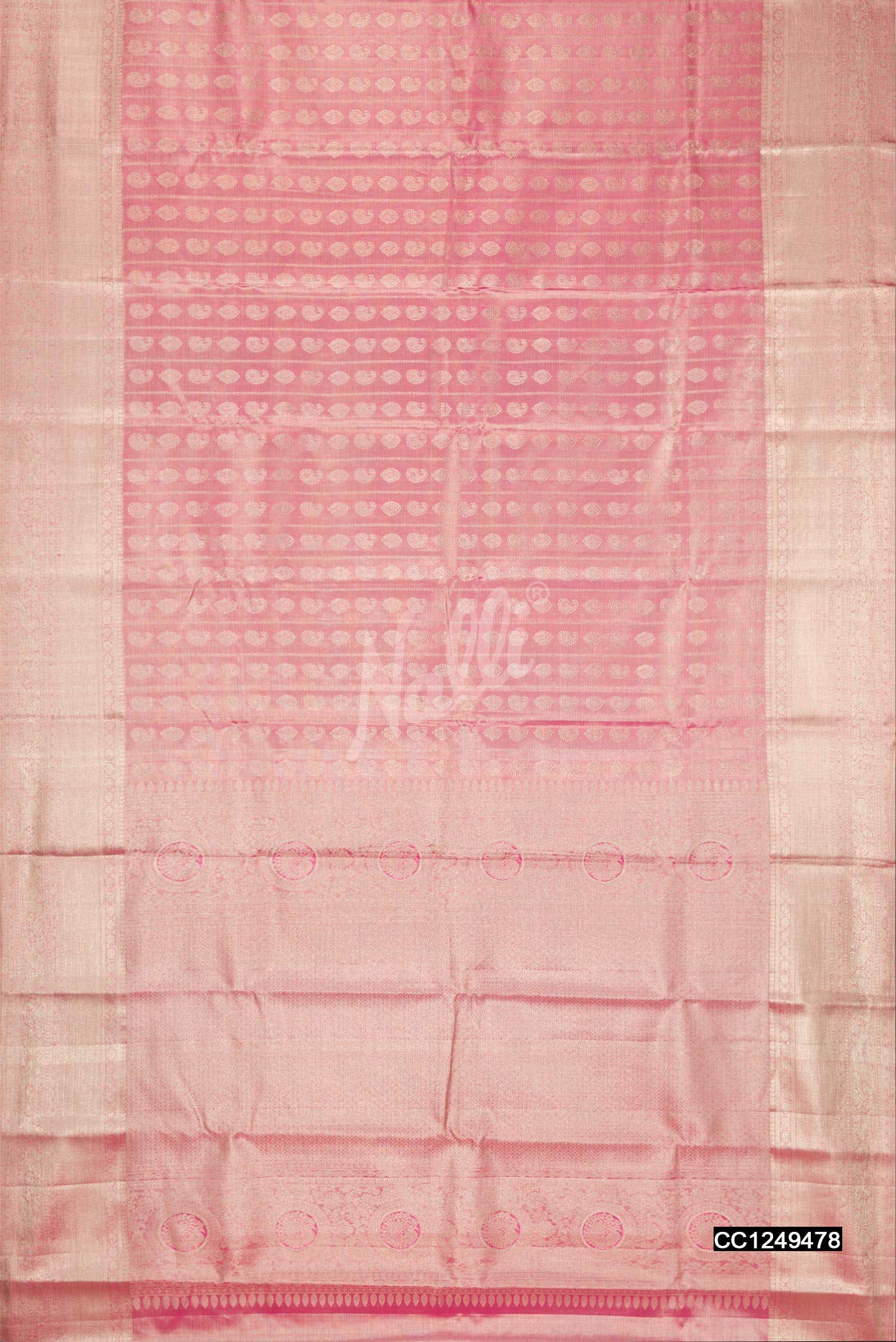 Pink Kanchipuram Tissue Silk Saree