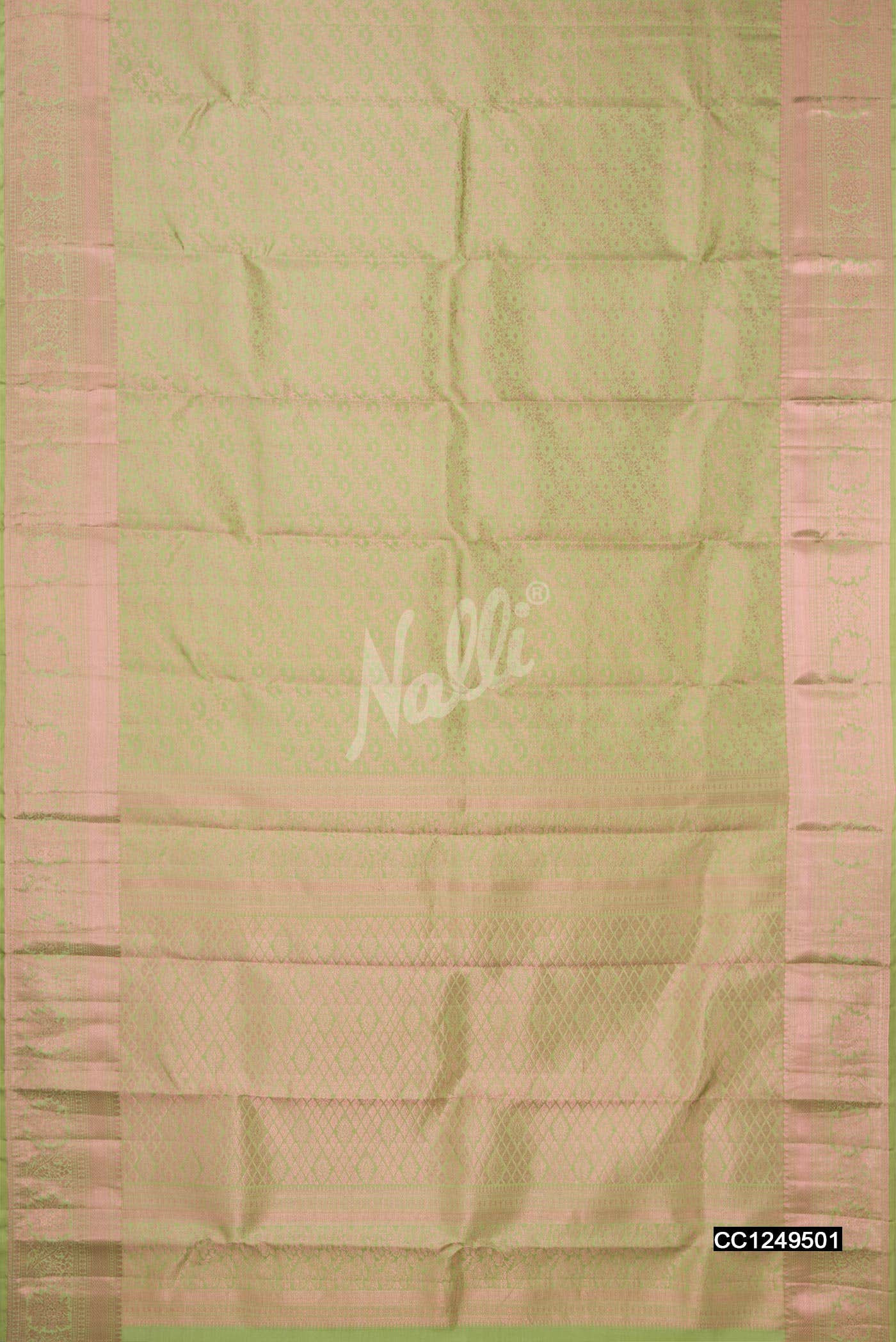 Light Green Kanchipuram Silk Saree