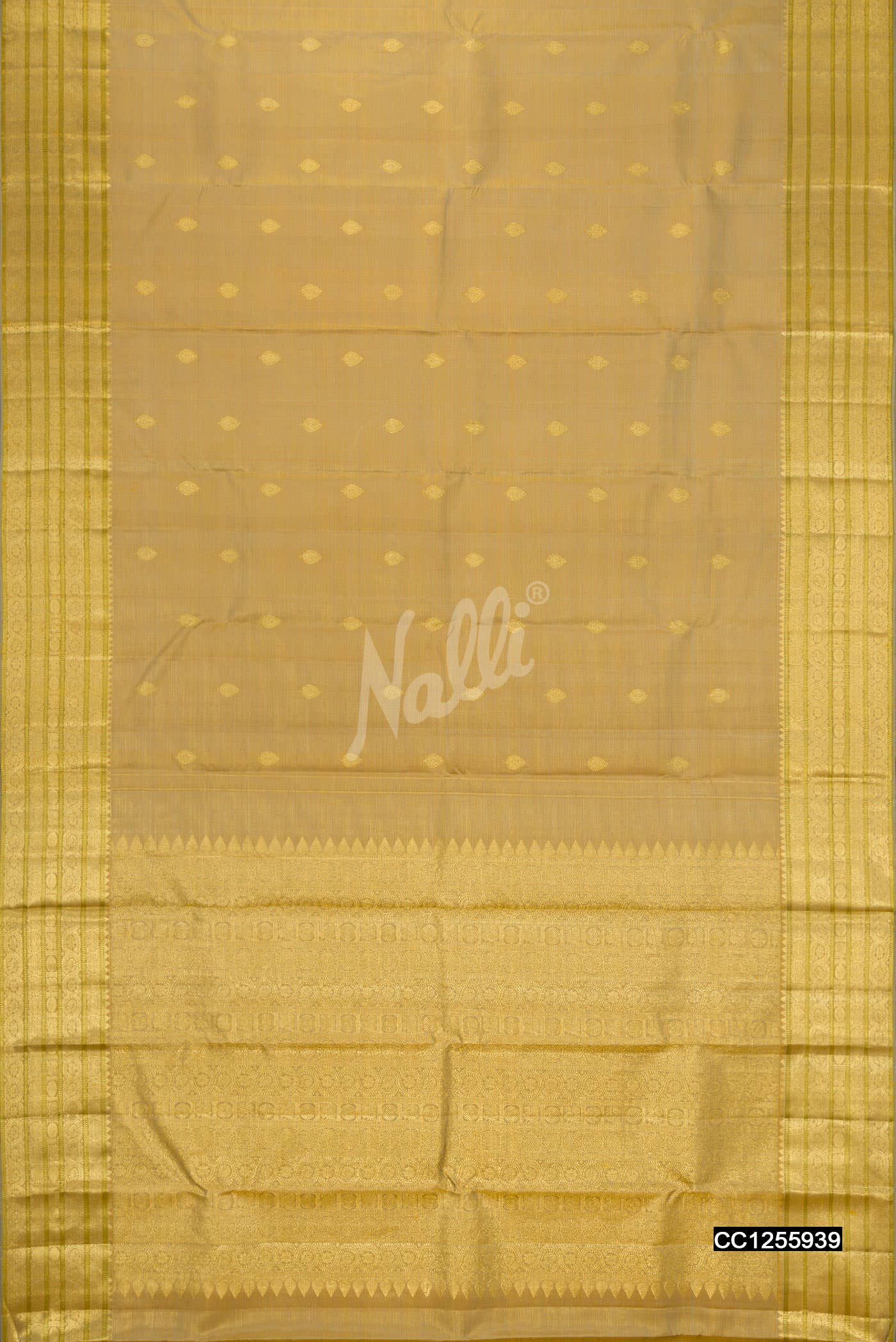 Gold Kanchipuram Silk Saree