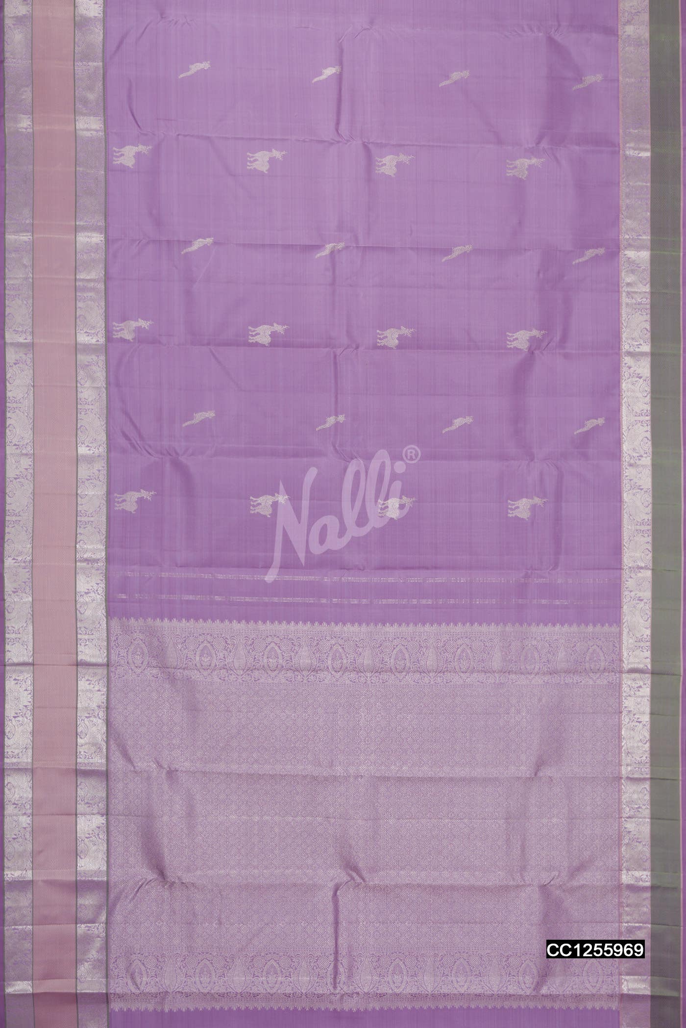 Lavender Kanchipuram Silk Saree