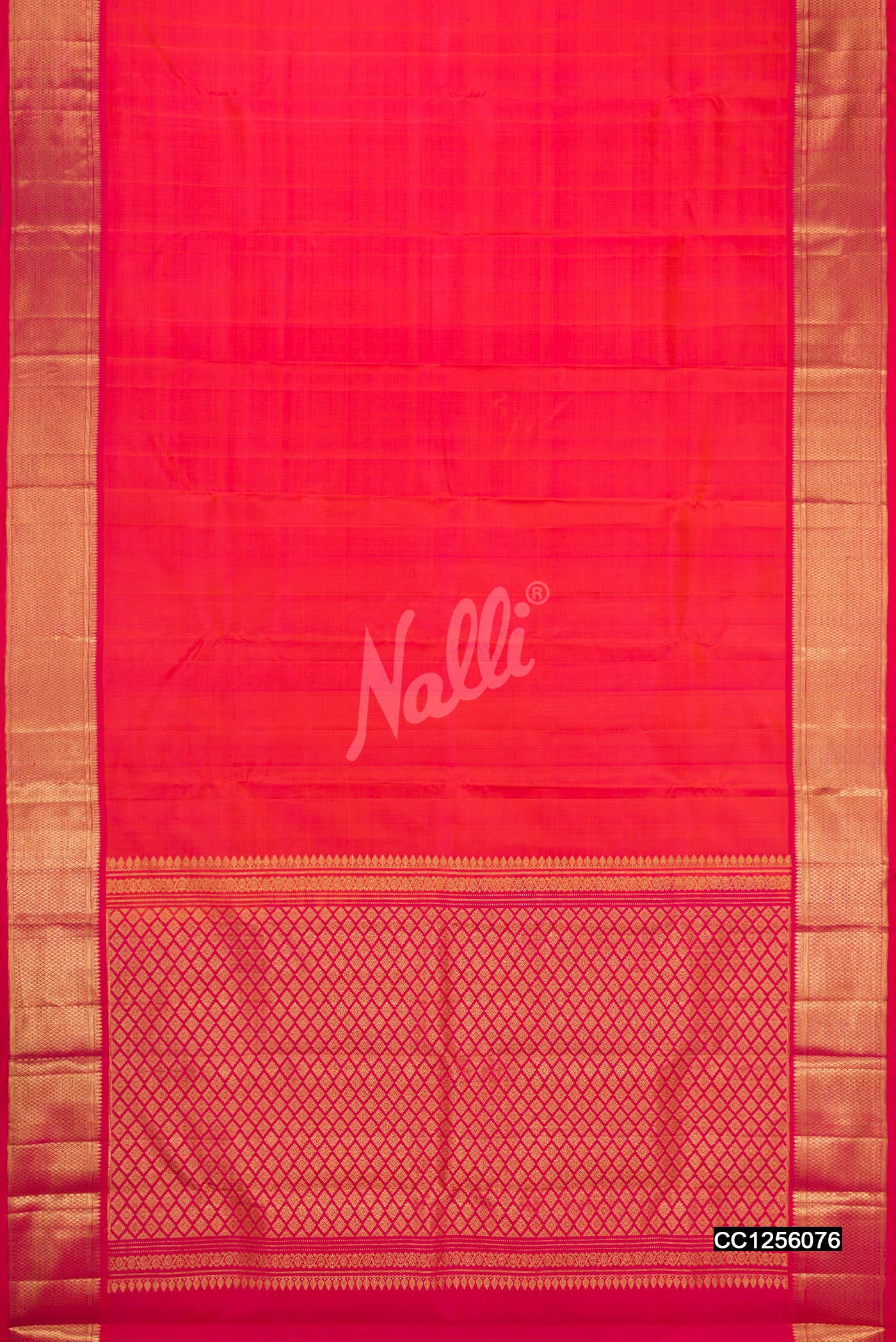 Dark Pink Kanchipuram Silk Saree