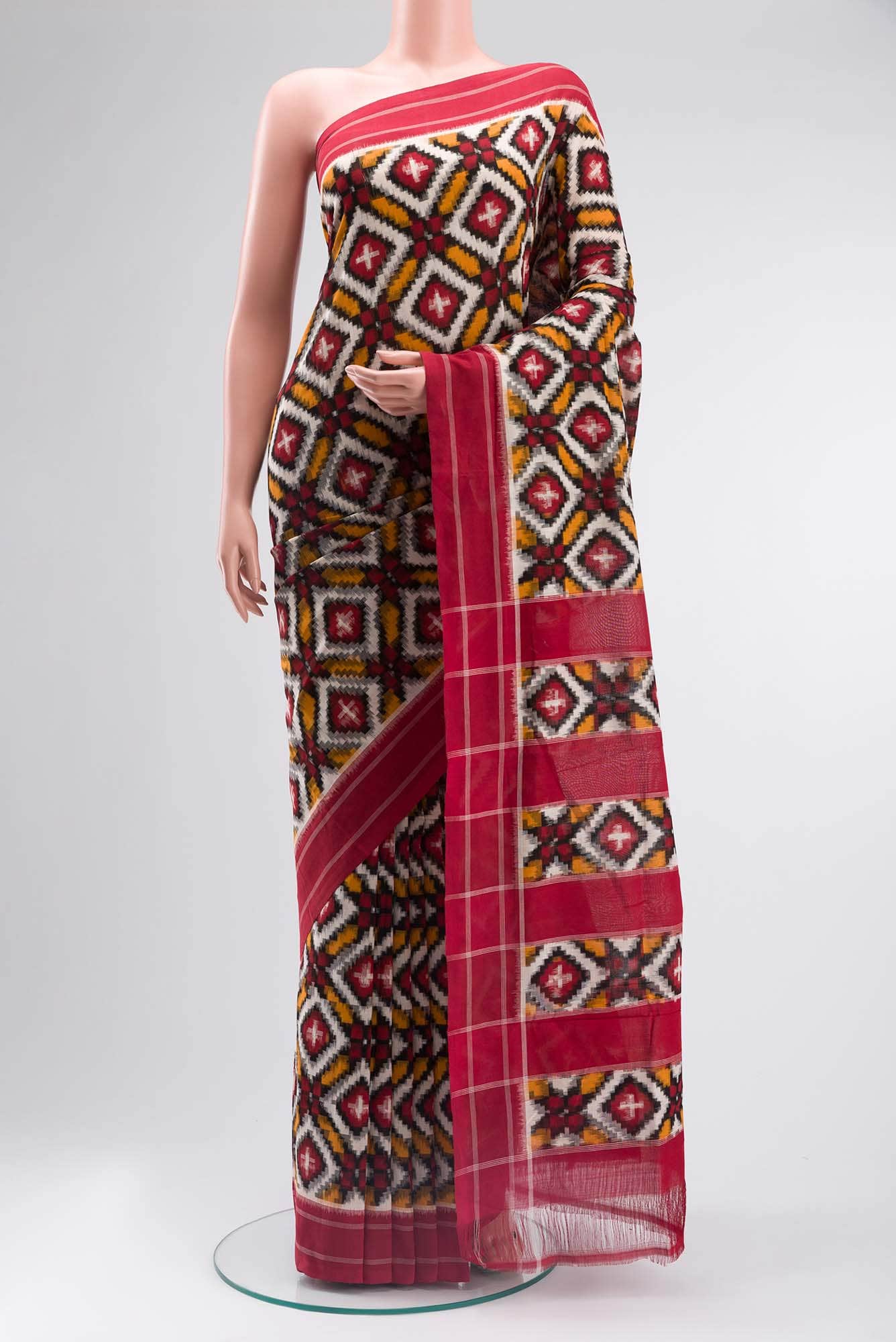 Multi Pochampally Cotton Saree