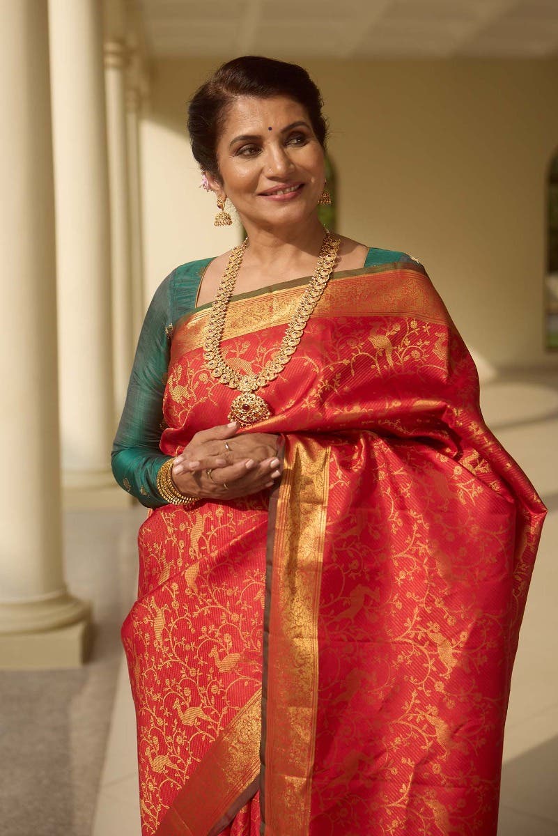 Aaditi-Red Kanchipuram Silk Saree