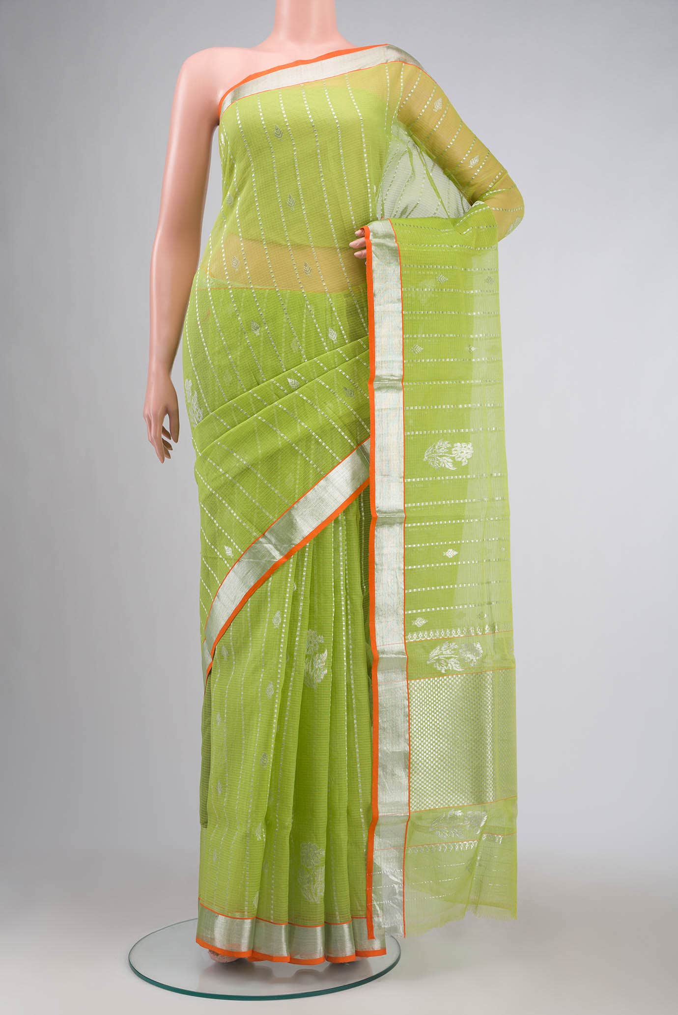 Green Kota Silk Saree