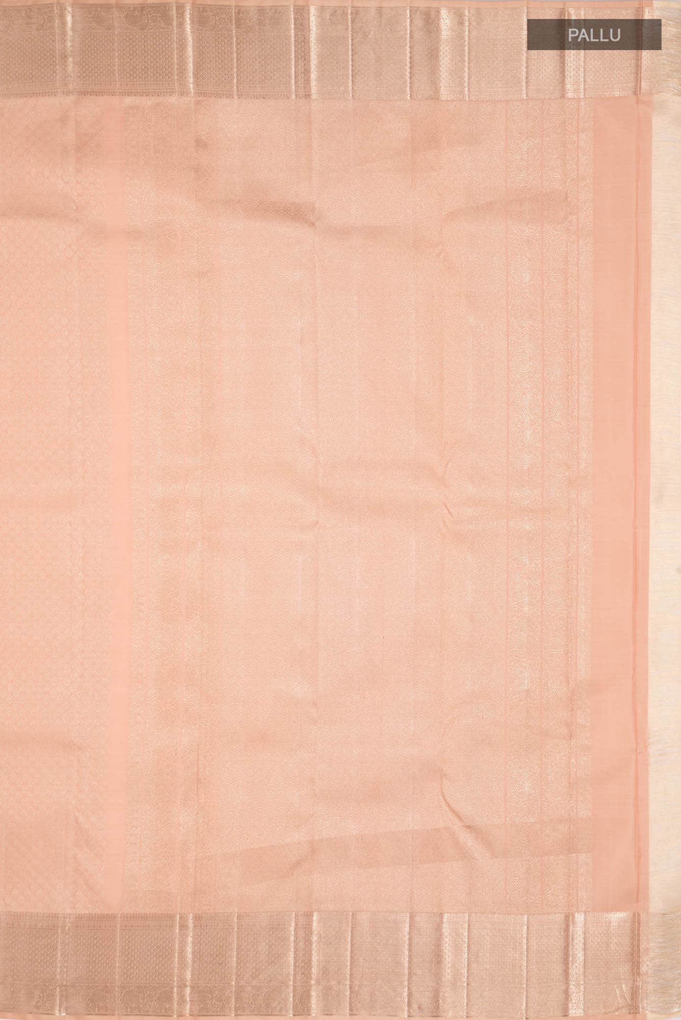 Peach Kanchipuram Silk Saree
