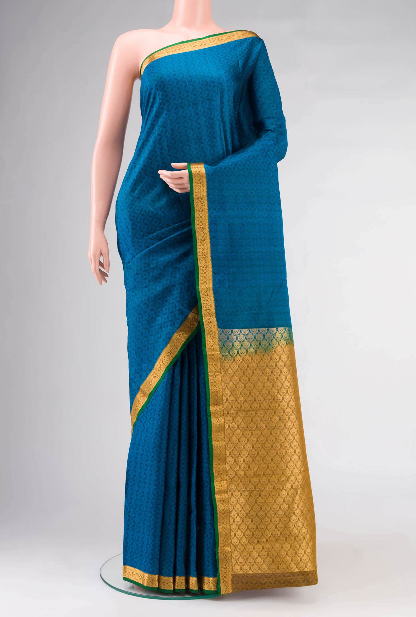 Blue Kanchipuram Silk Saree