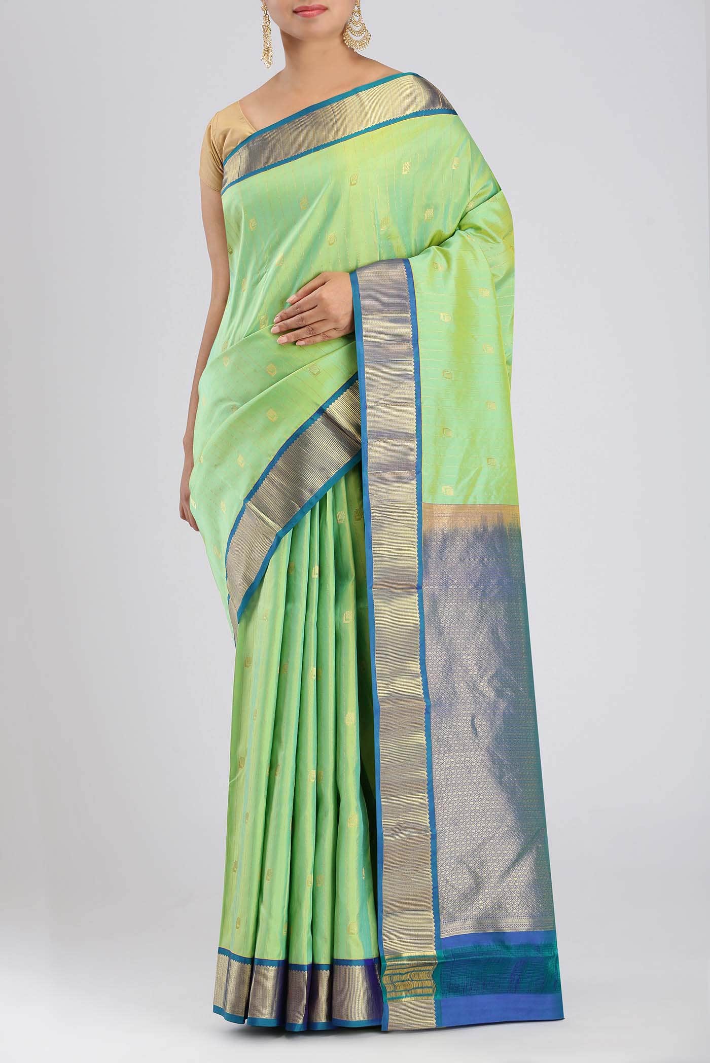 Green Kanchipuram Silk Saree