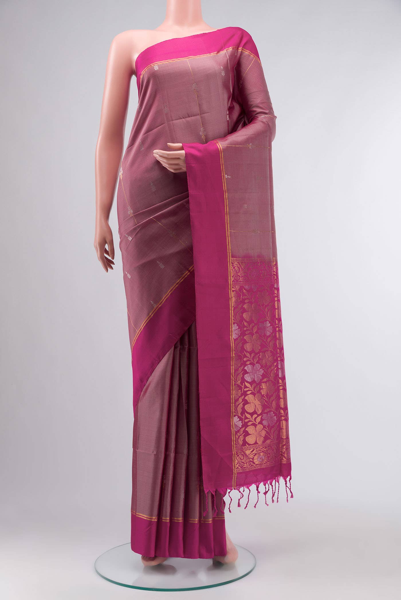 Pink Soft Silk Saree