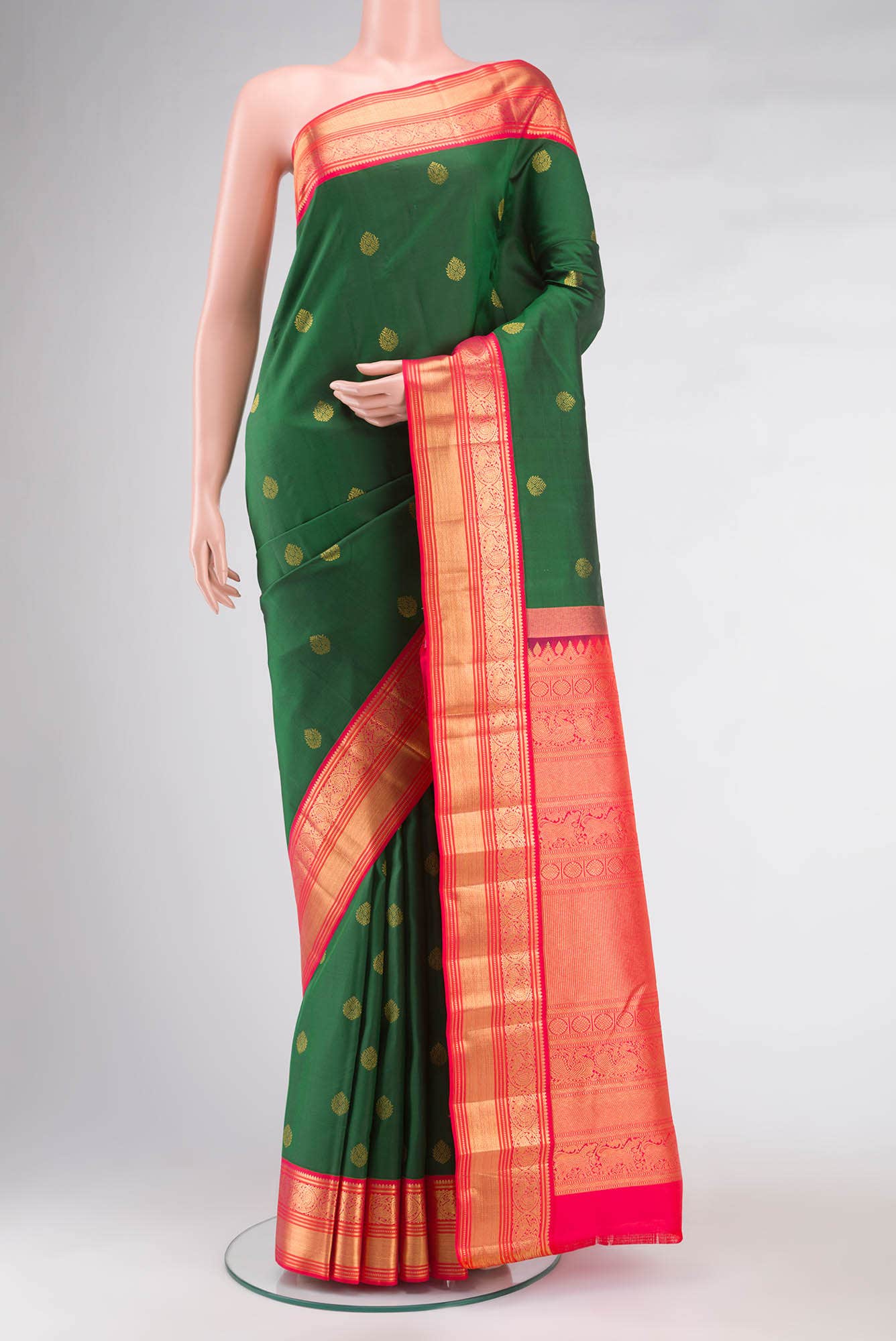 Green Kanchipuram Silk Saree