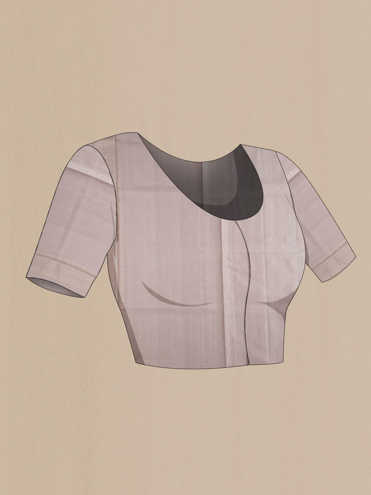 Beige Soft Silk Saree