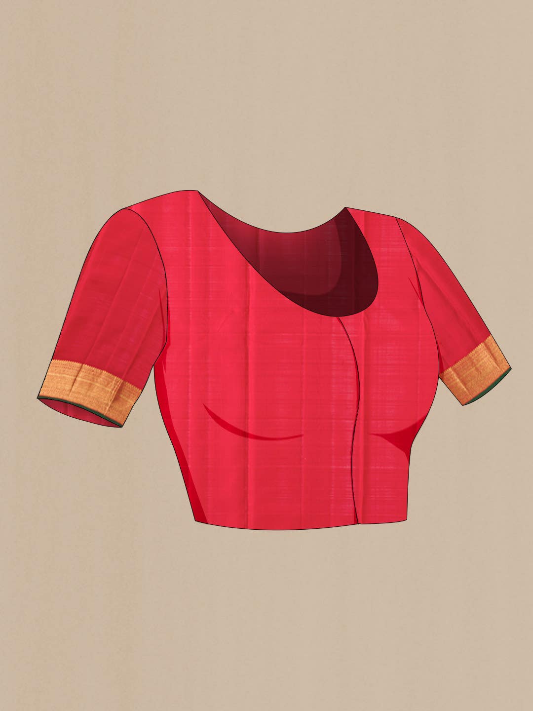 Red Kanchipuram Silk Saree