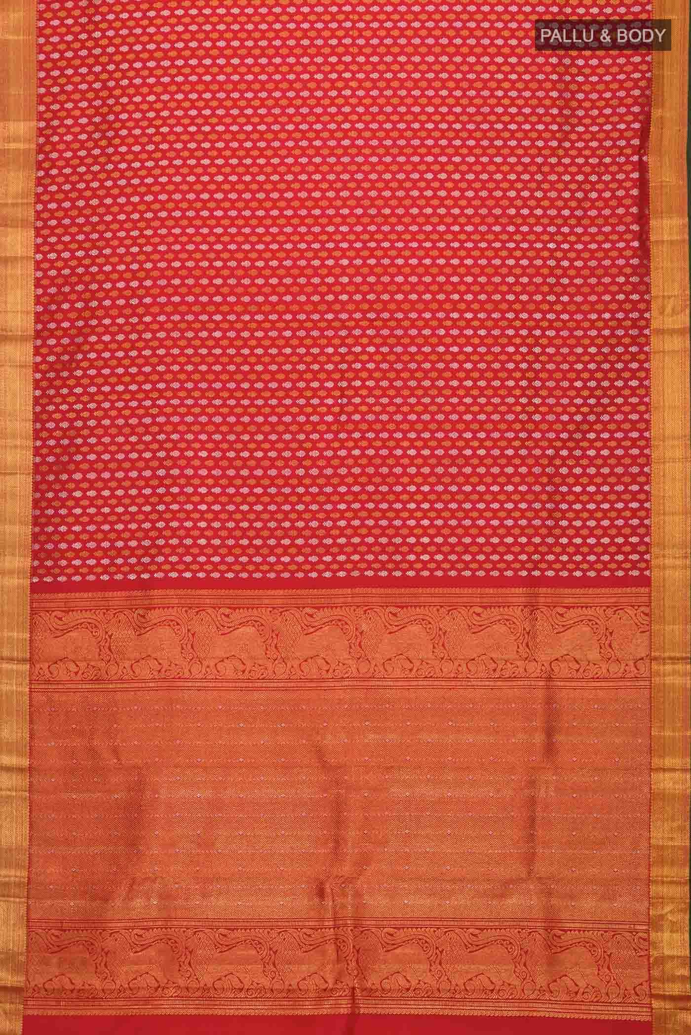 Red Kanchipuram Silk Saree
