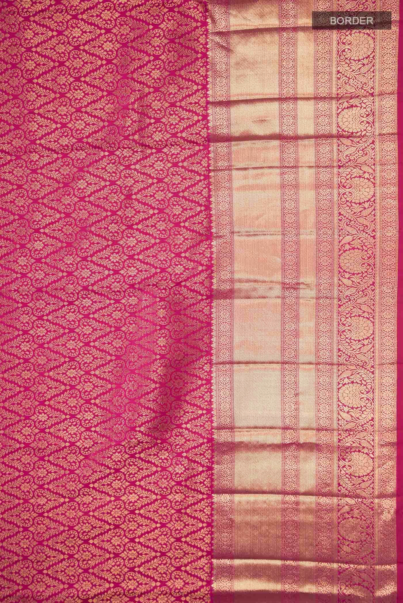 Pink Kanchipuram Silk Saree