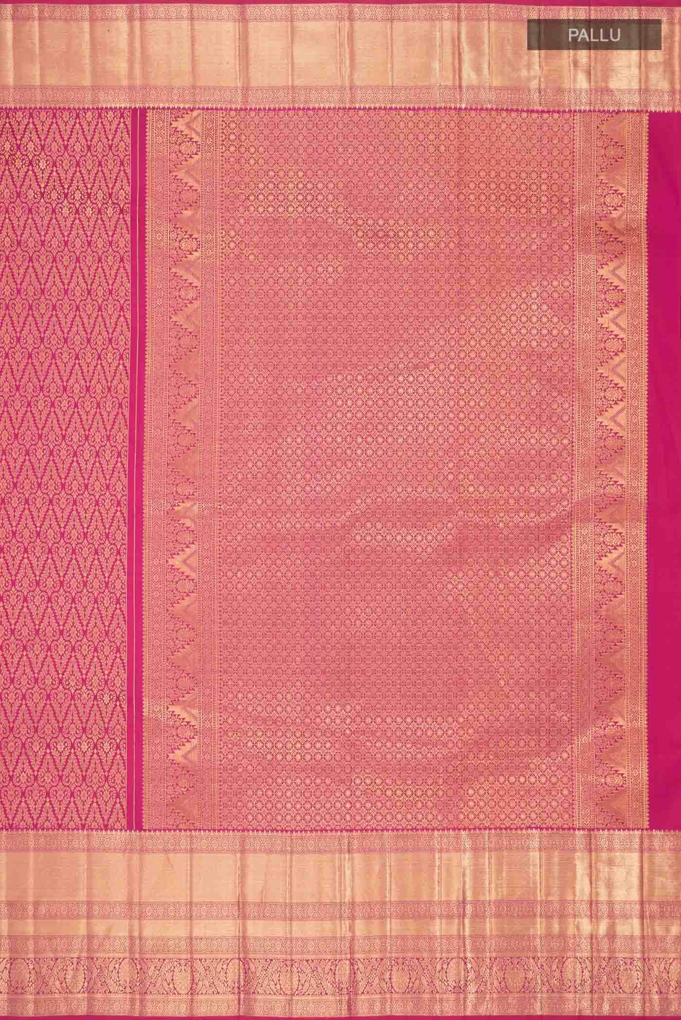 Pink Kanchipuram Silk Saree