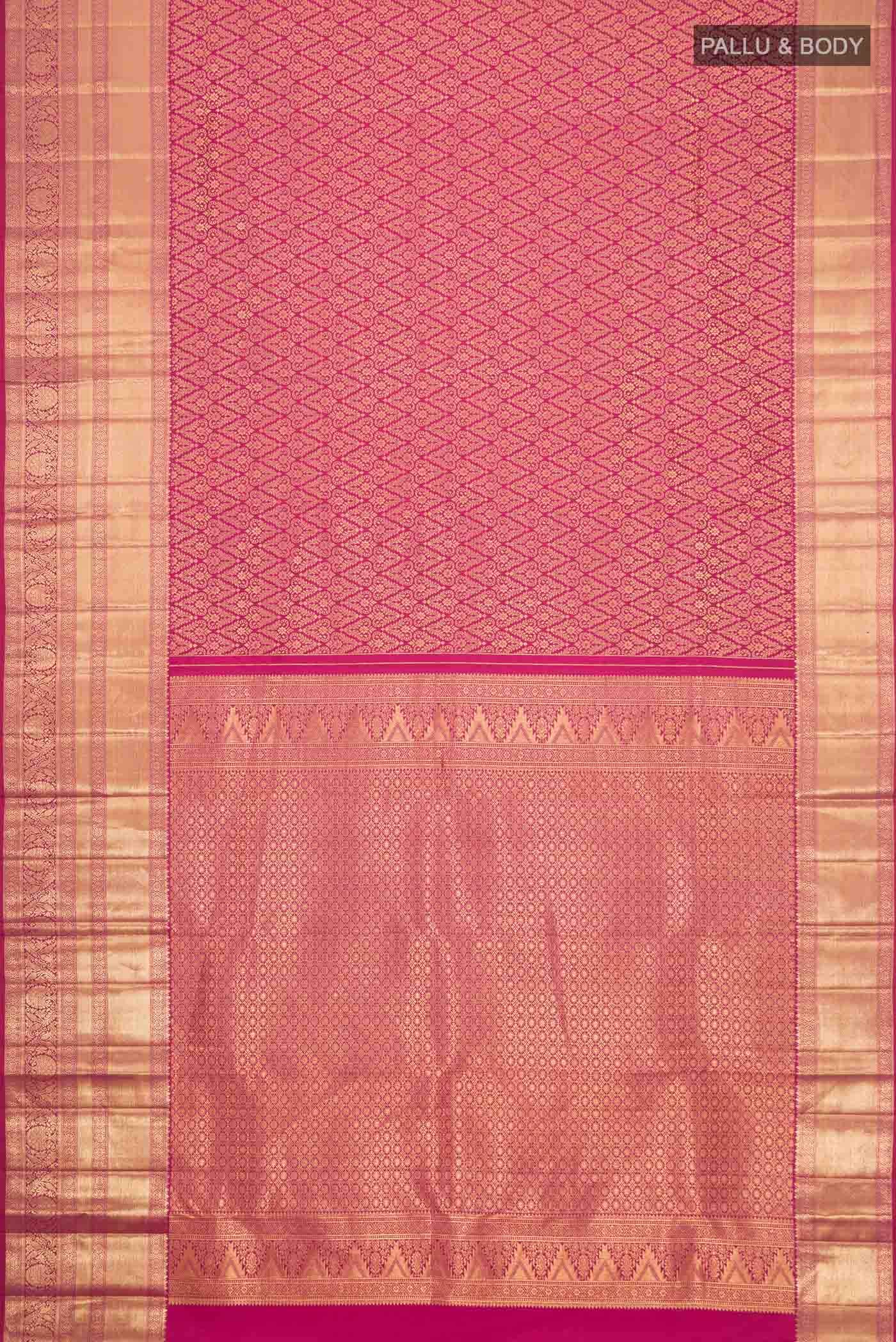 Pink Kanchipuram Silk Saree