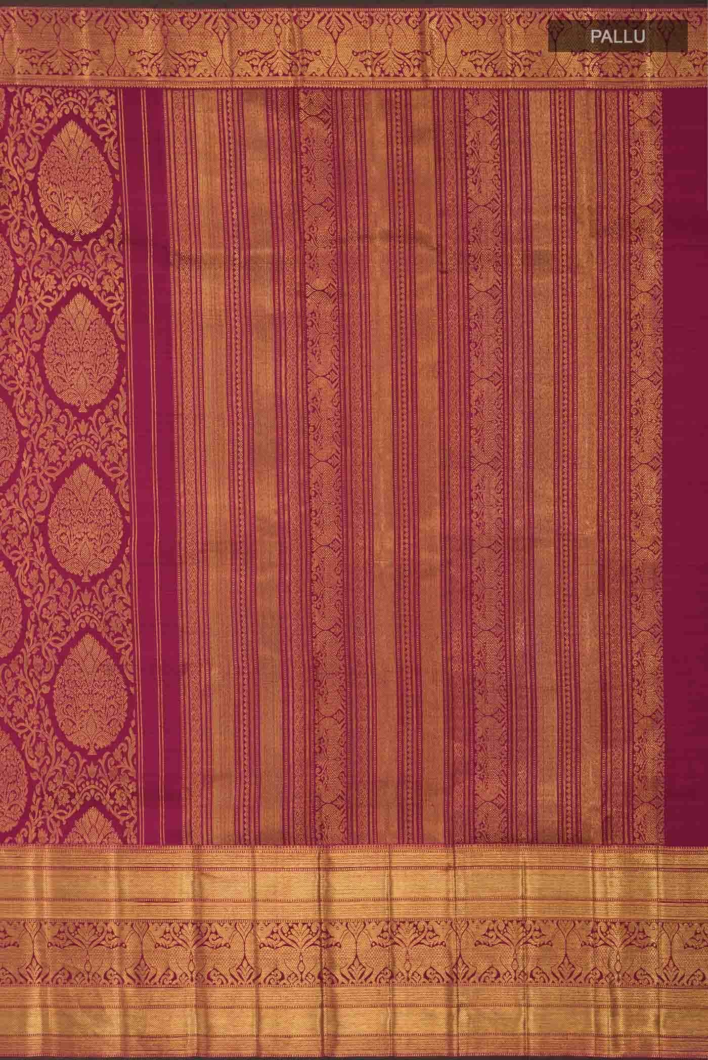 Magenta Kanchipuram Silk Saree