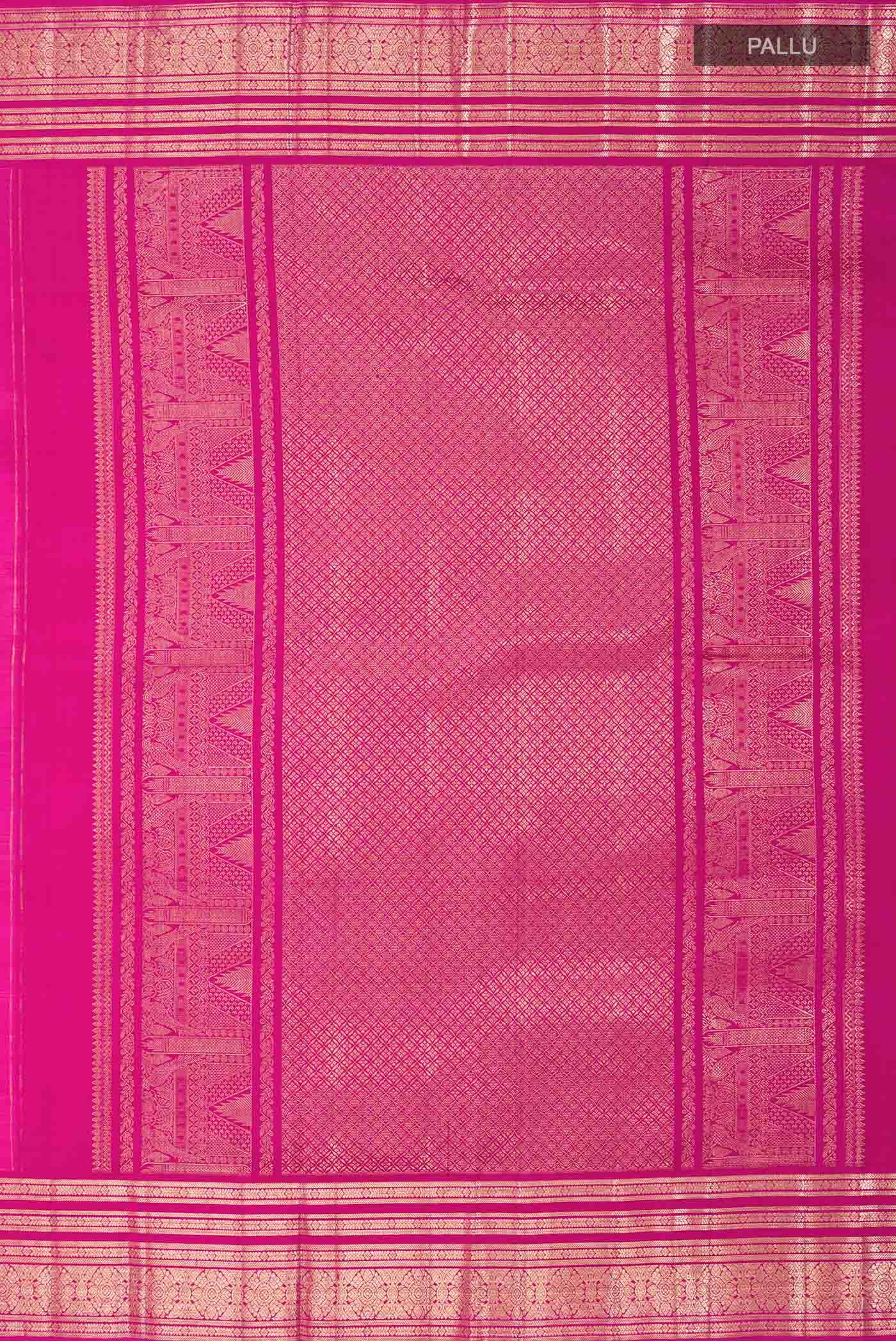 Pink Kanchipuram Silk Saree