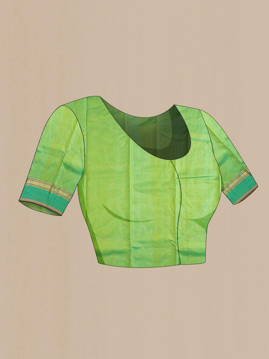 Lemon Yellow Kanchipuram Silk Saree