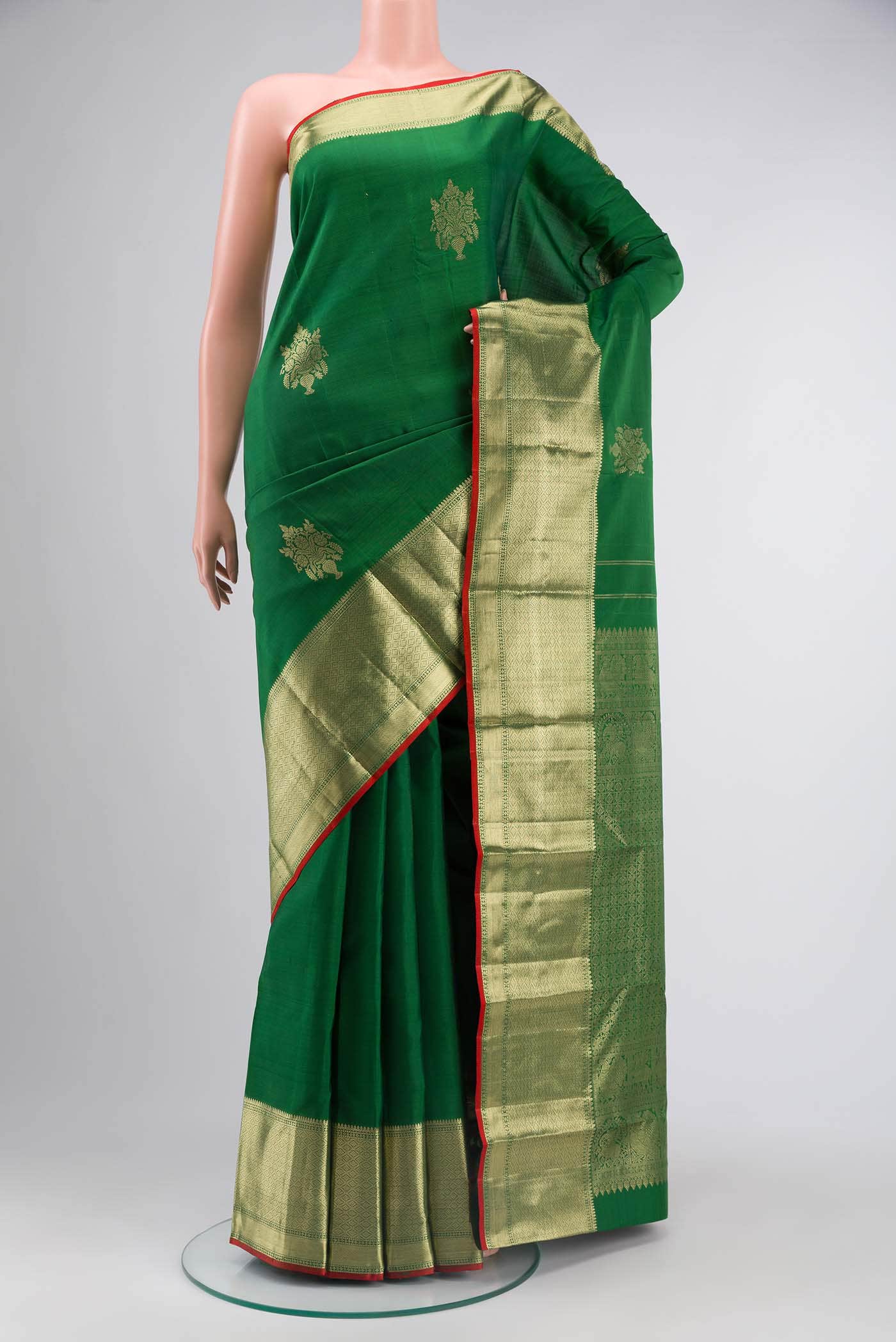 Green Kanchipuram Silk Saree
