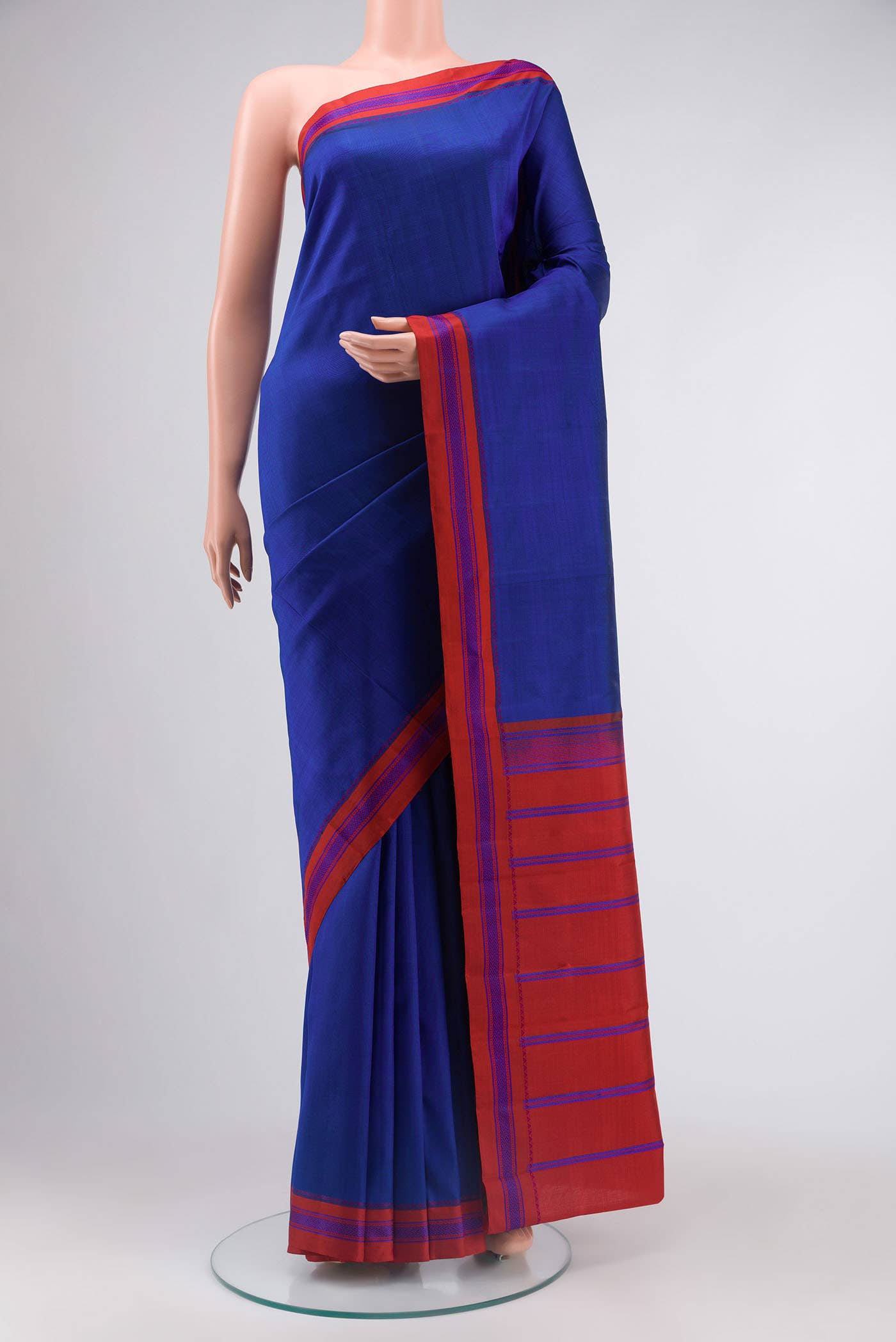Blue Kanchipuram Silk Saree