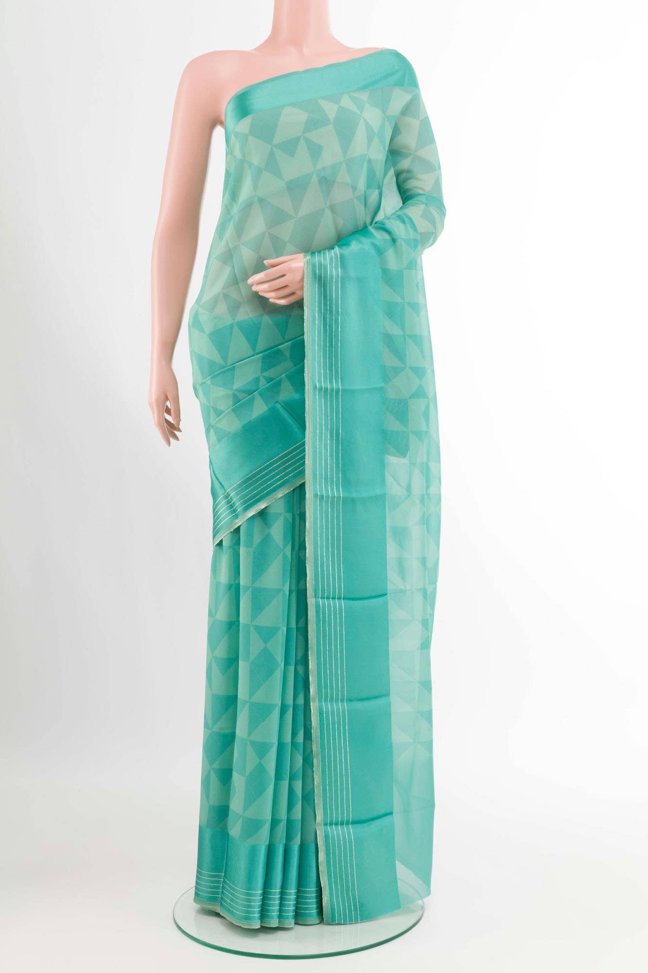 Sea Green Georgette Saree