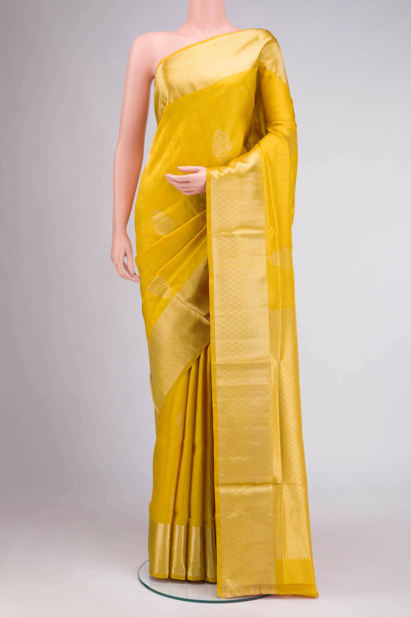 Yellow Soft Silk Saree