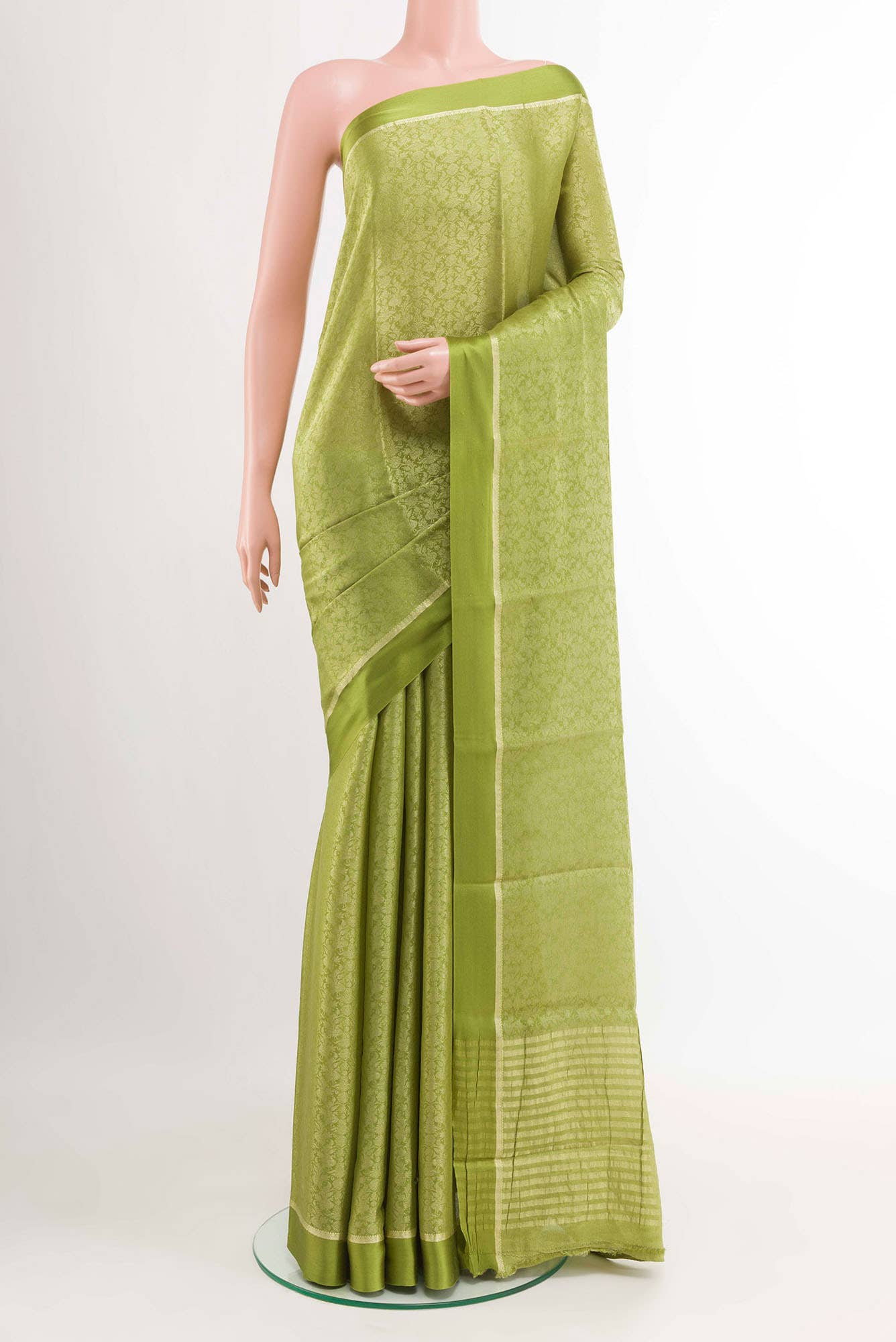 Green Georgette Saree