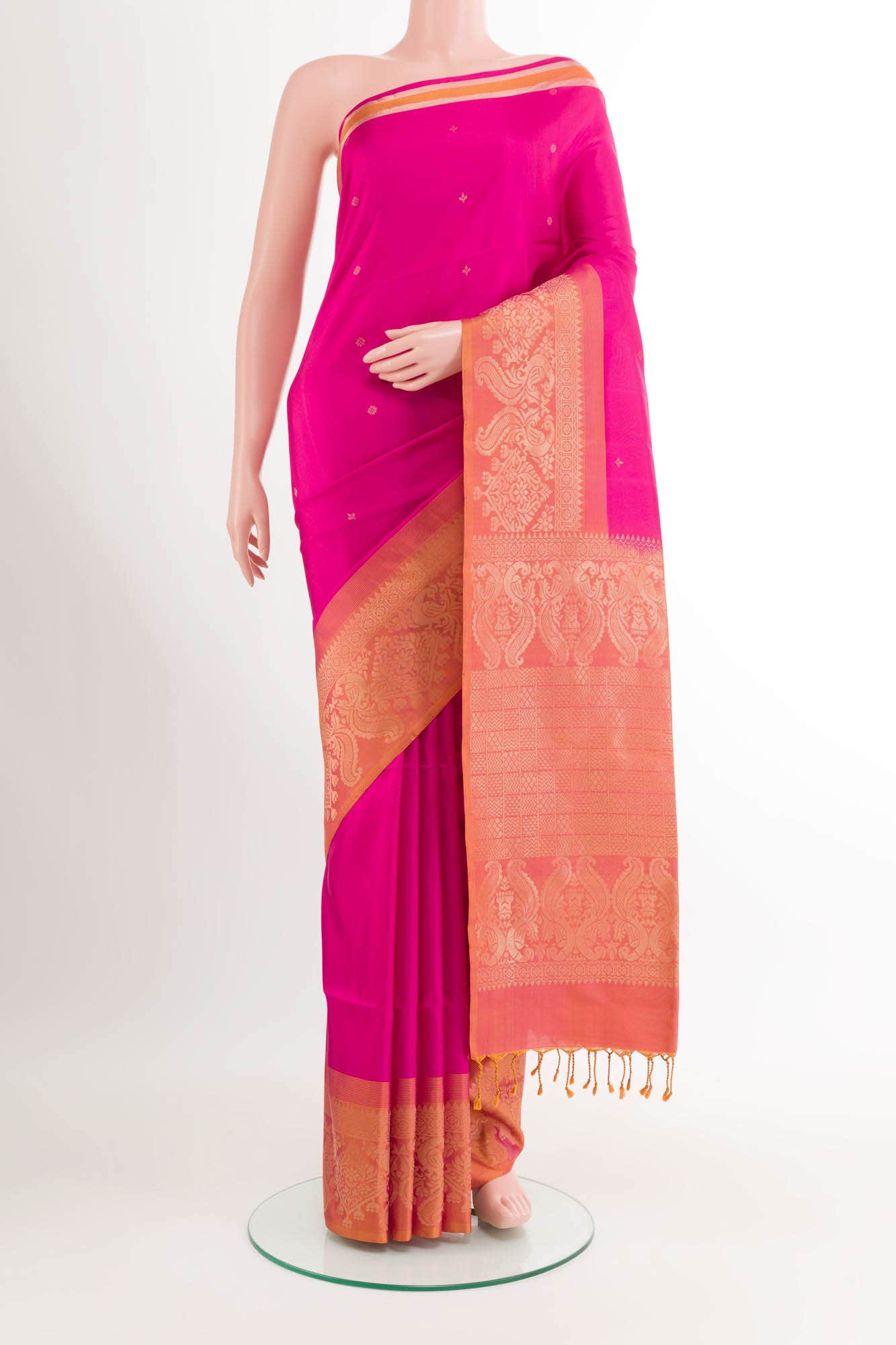 Pink Soft Silk Saree