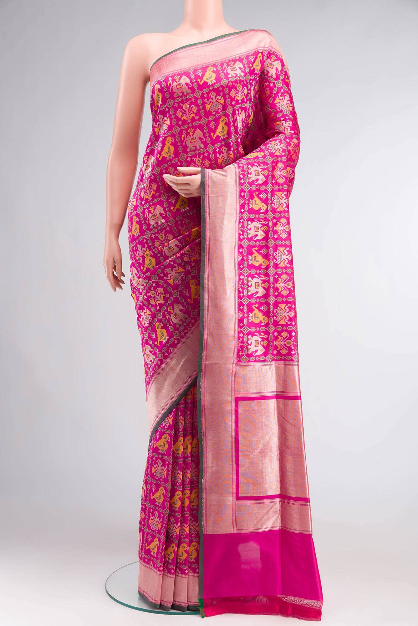 Pink Banarasi Silk Saree