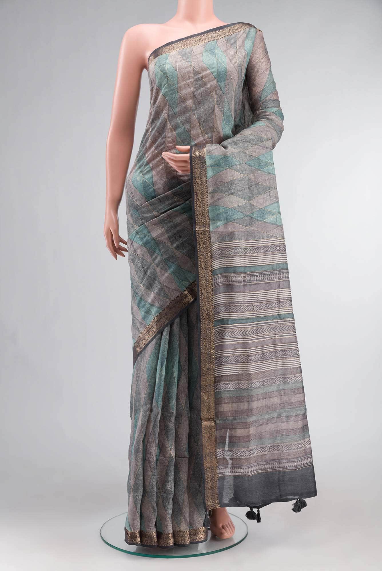 Multi Bhagalpuri Tussar Silk Saree