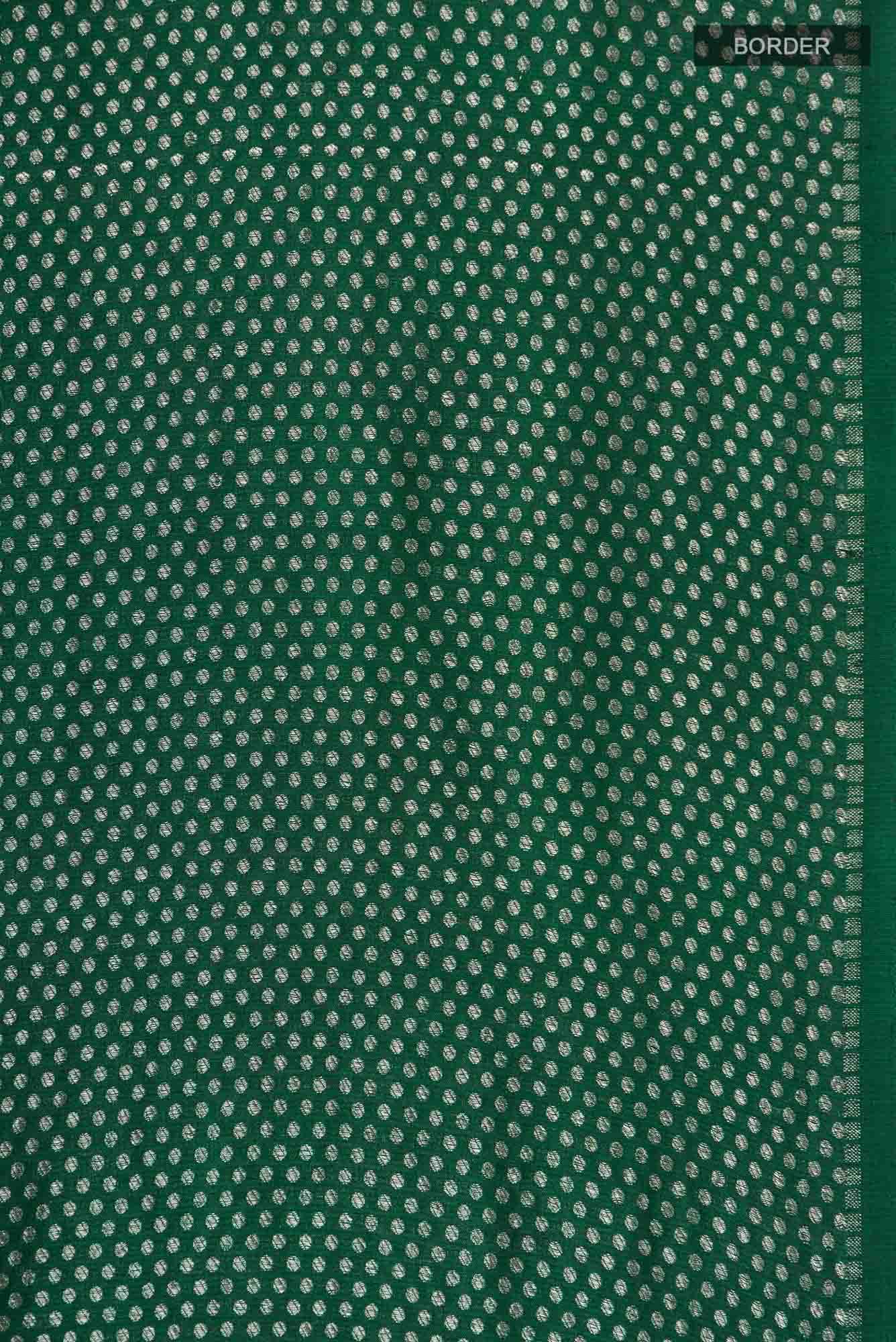 Green Banarasi Tussar Georgette Saree