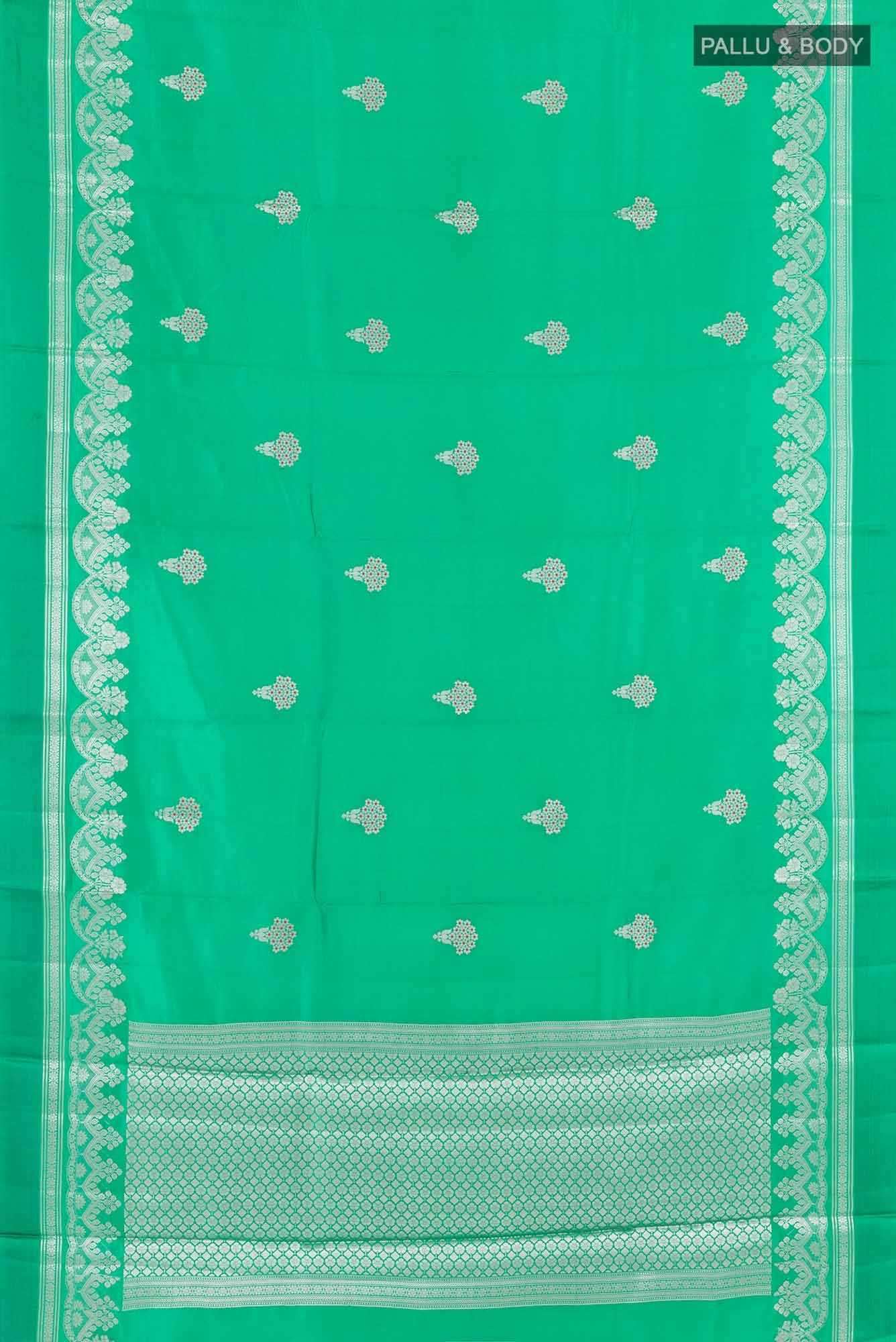 Green Tussar Saree