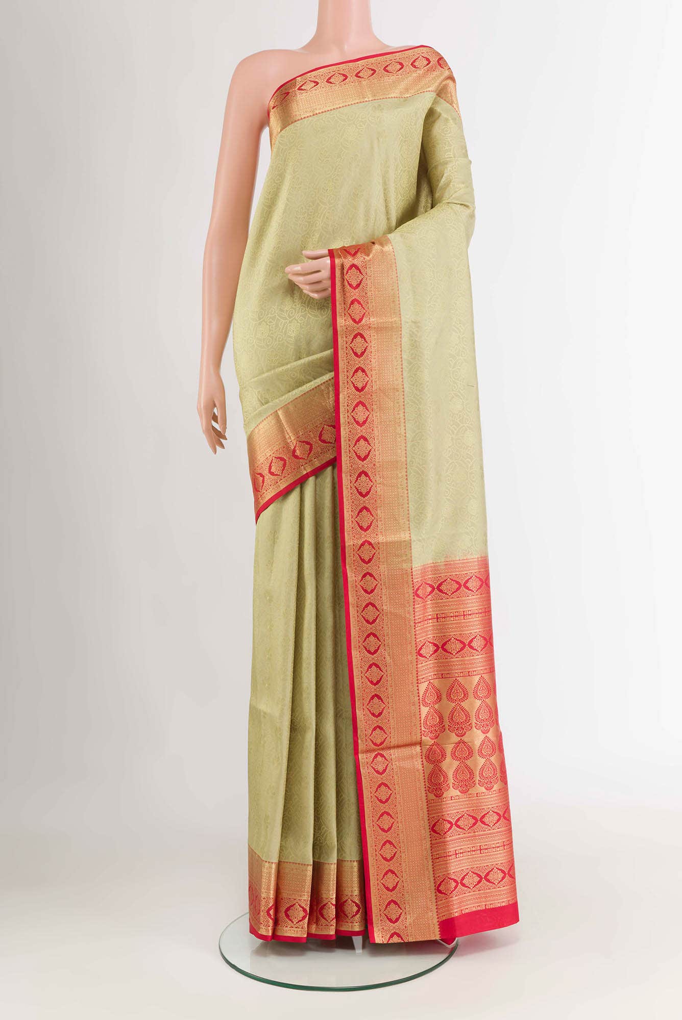 Beige Soft Silk Saree