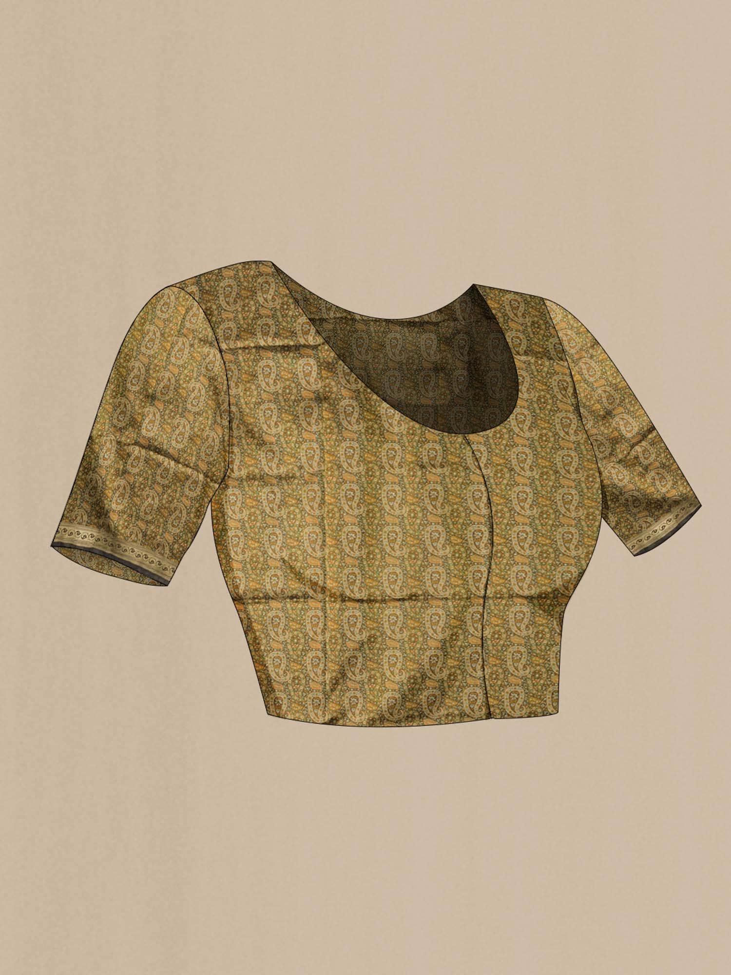 Black Banarasi Tanchoi Silk Saree