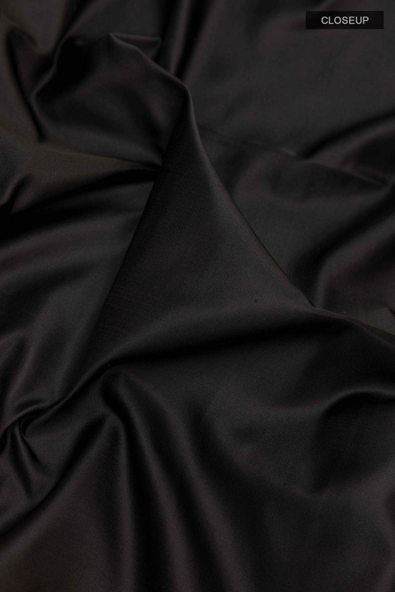 Black Banarasi Tanchoi Silk Saree