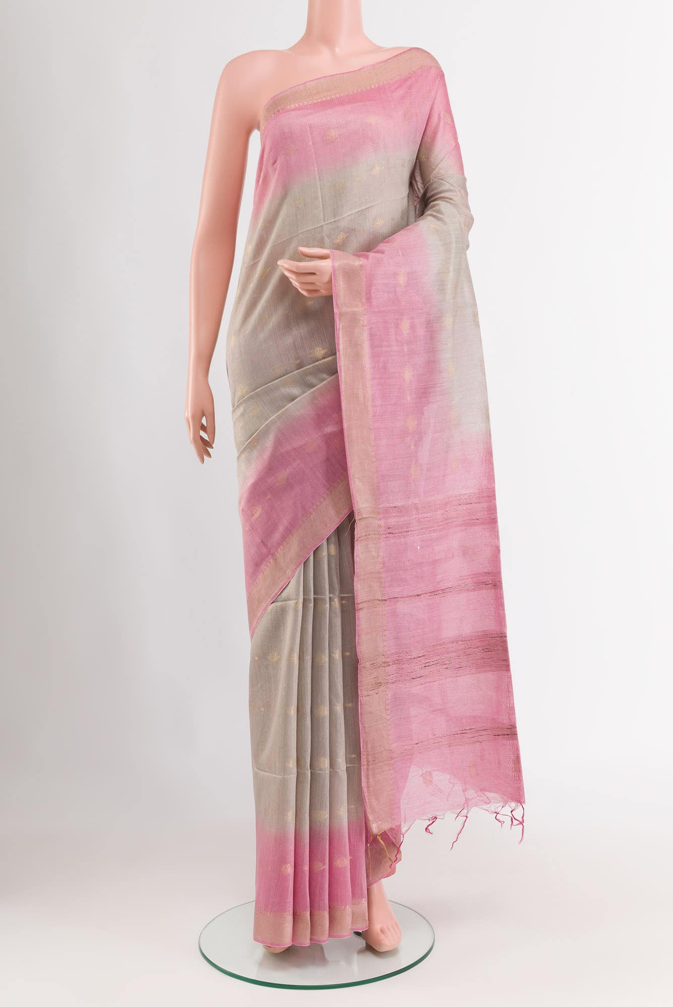 Red Tussar Saree