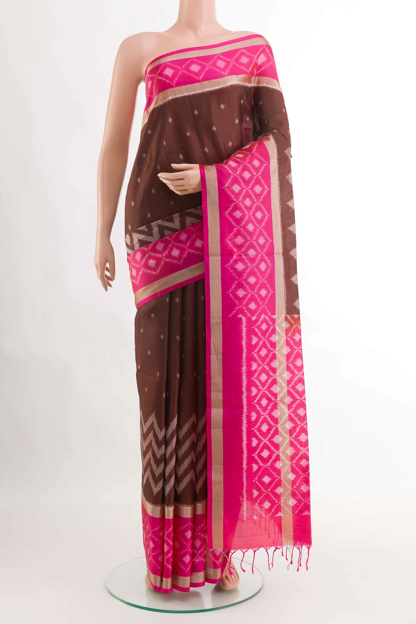 Brown Soft Silk Saree
