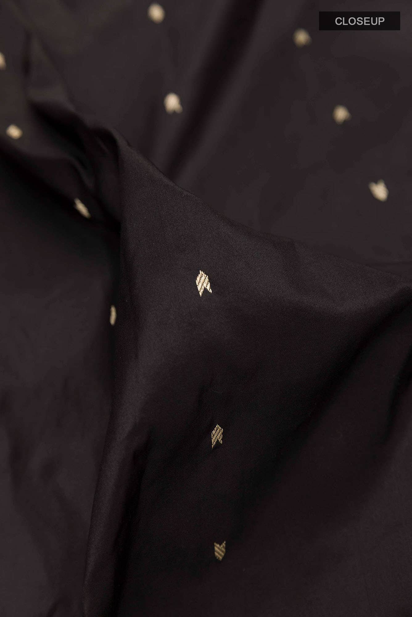 Black Dual Tone Banarasi Silk Saree