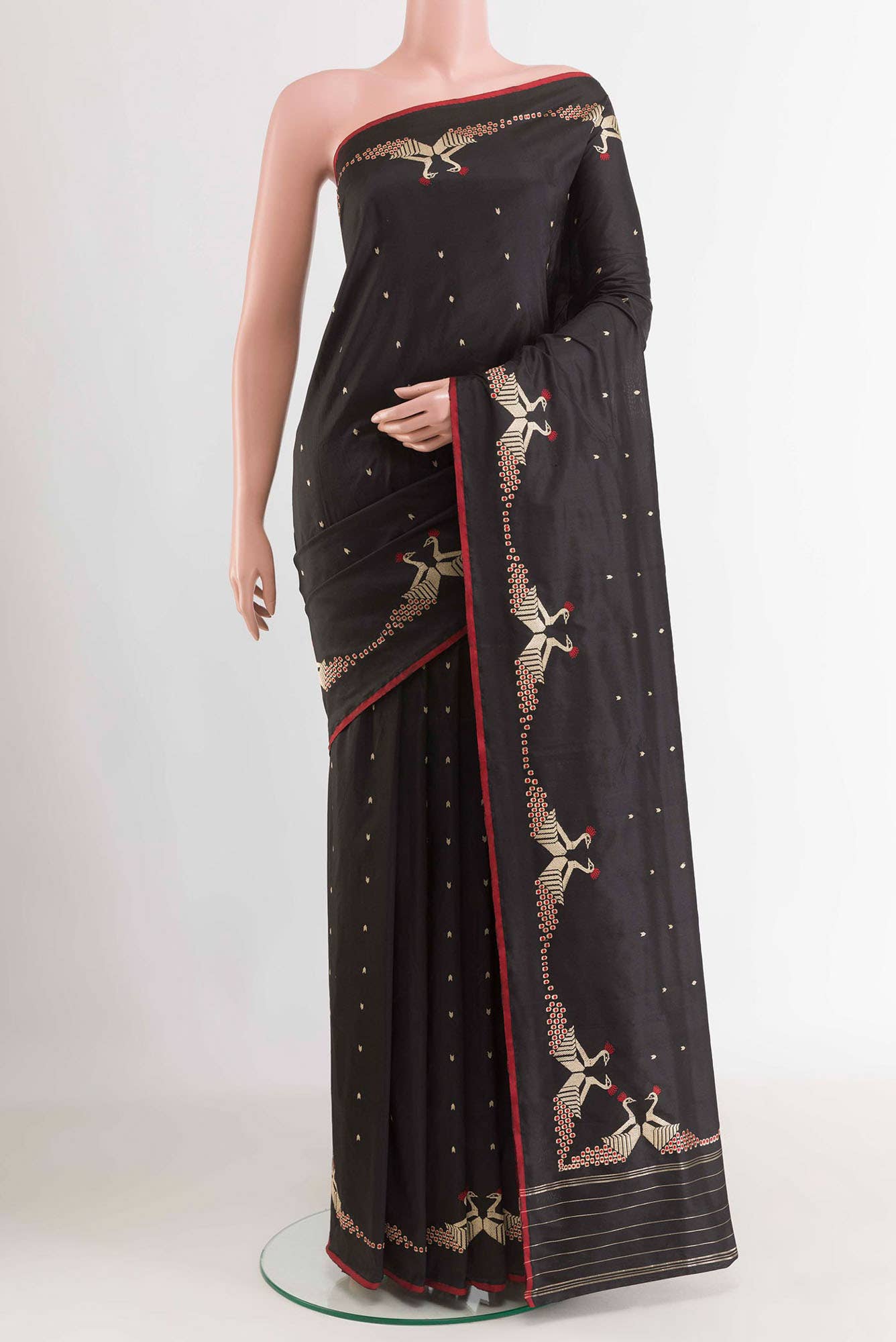 Black Dual Tone Banarasi Silk Saree
