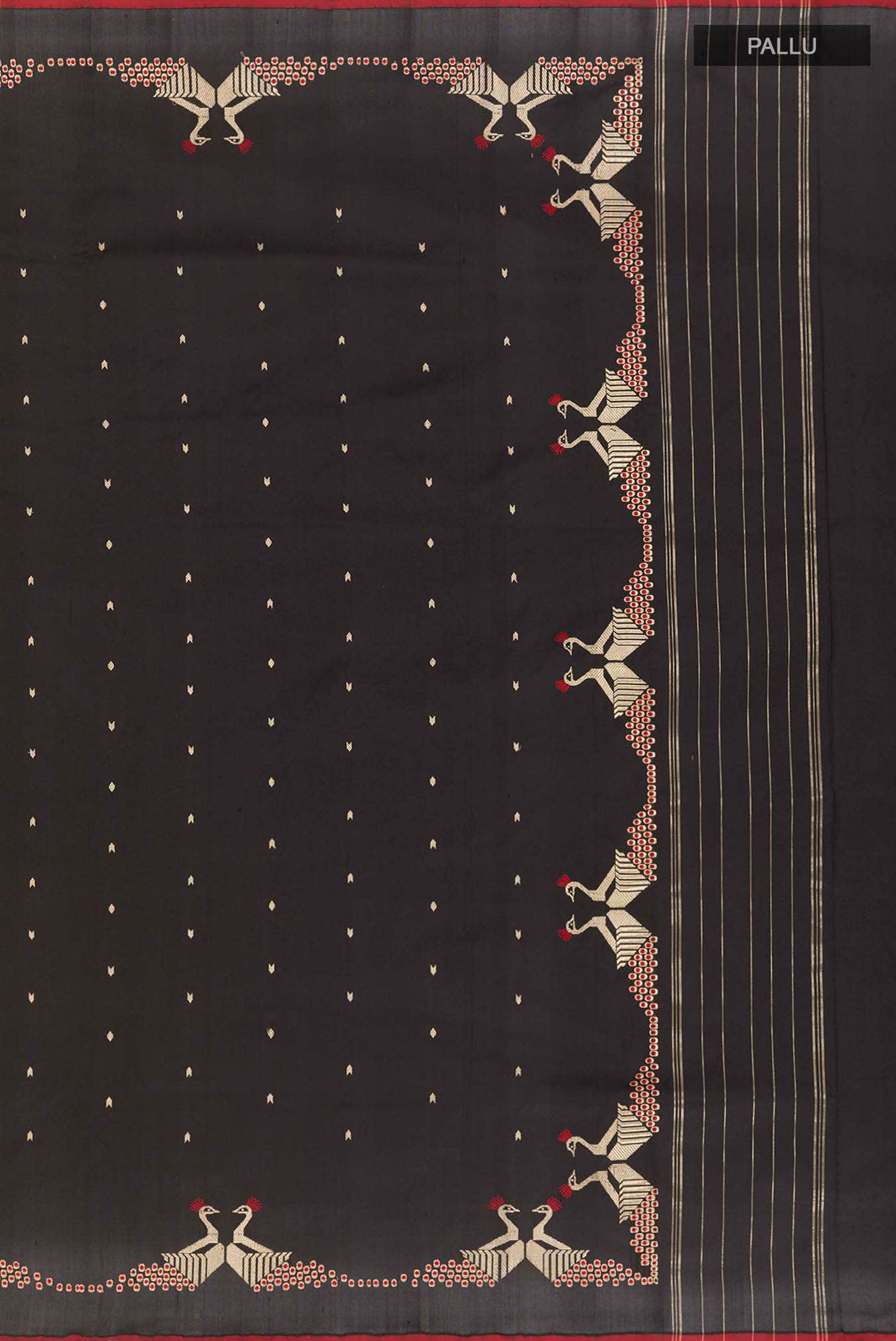 Black Dual Tone Banarasi Silk Saree