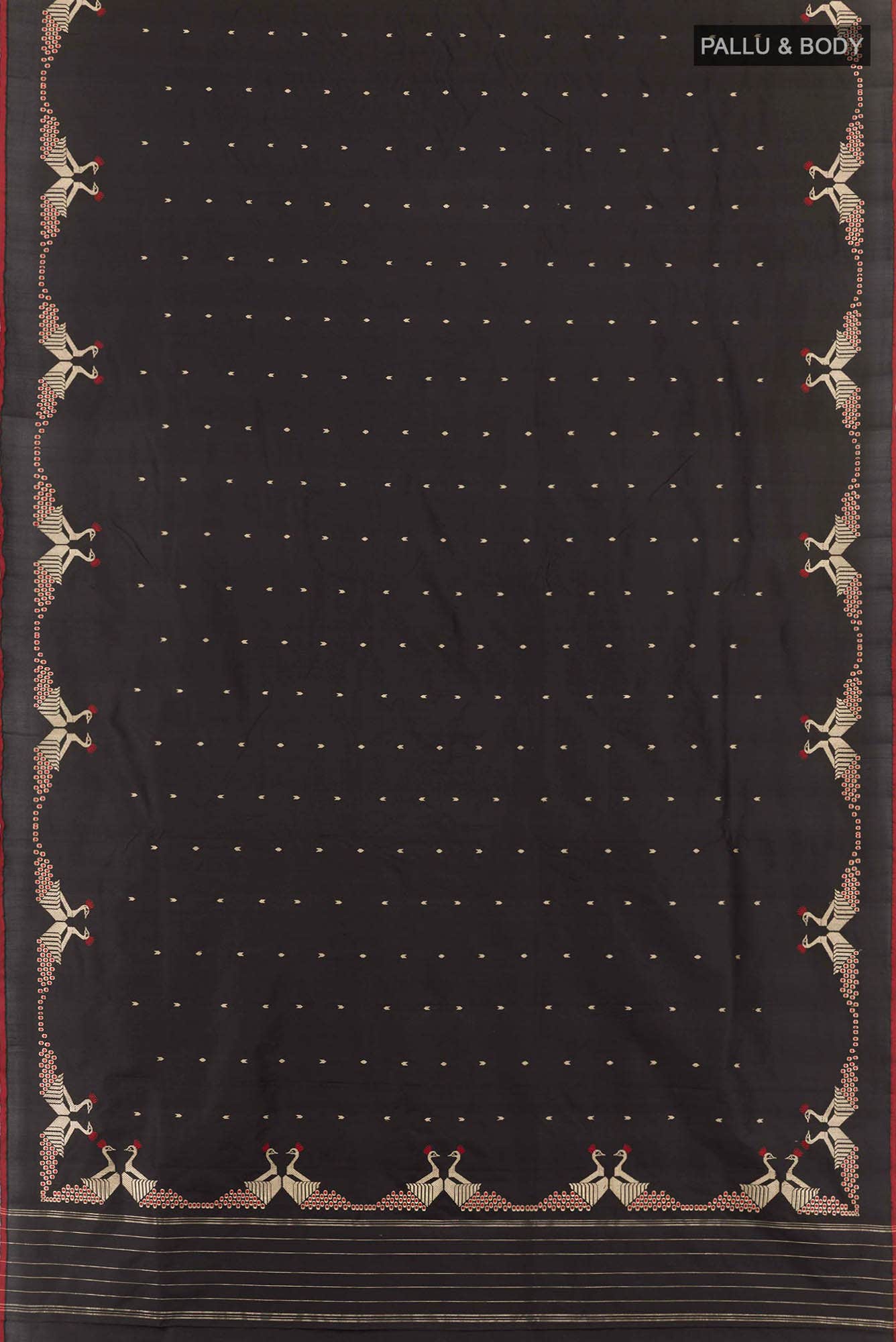 Black Dual Tone Banarasi Silk Saree