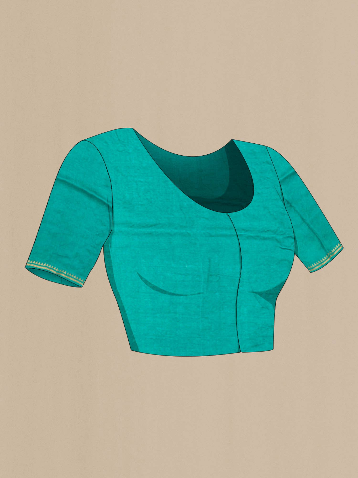 Sea Green Tussar Saree