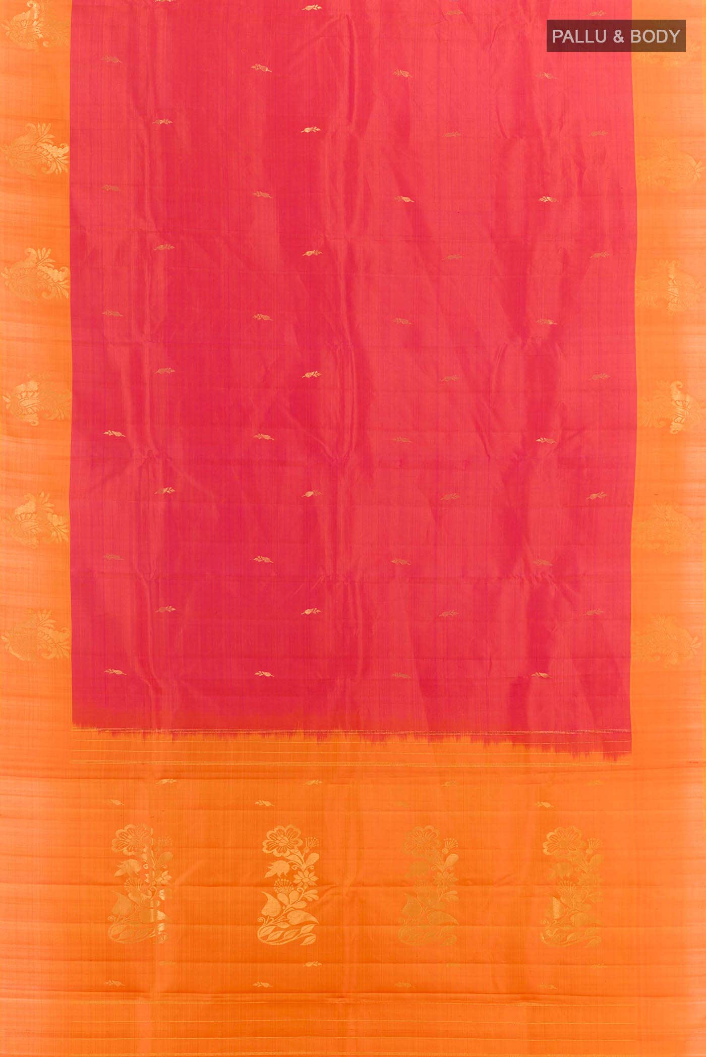Pink Dual Tone Kanchipuram Silk Saree